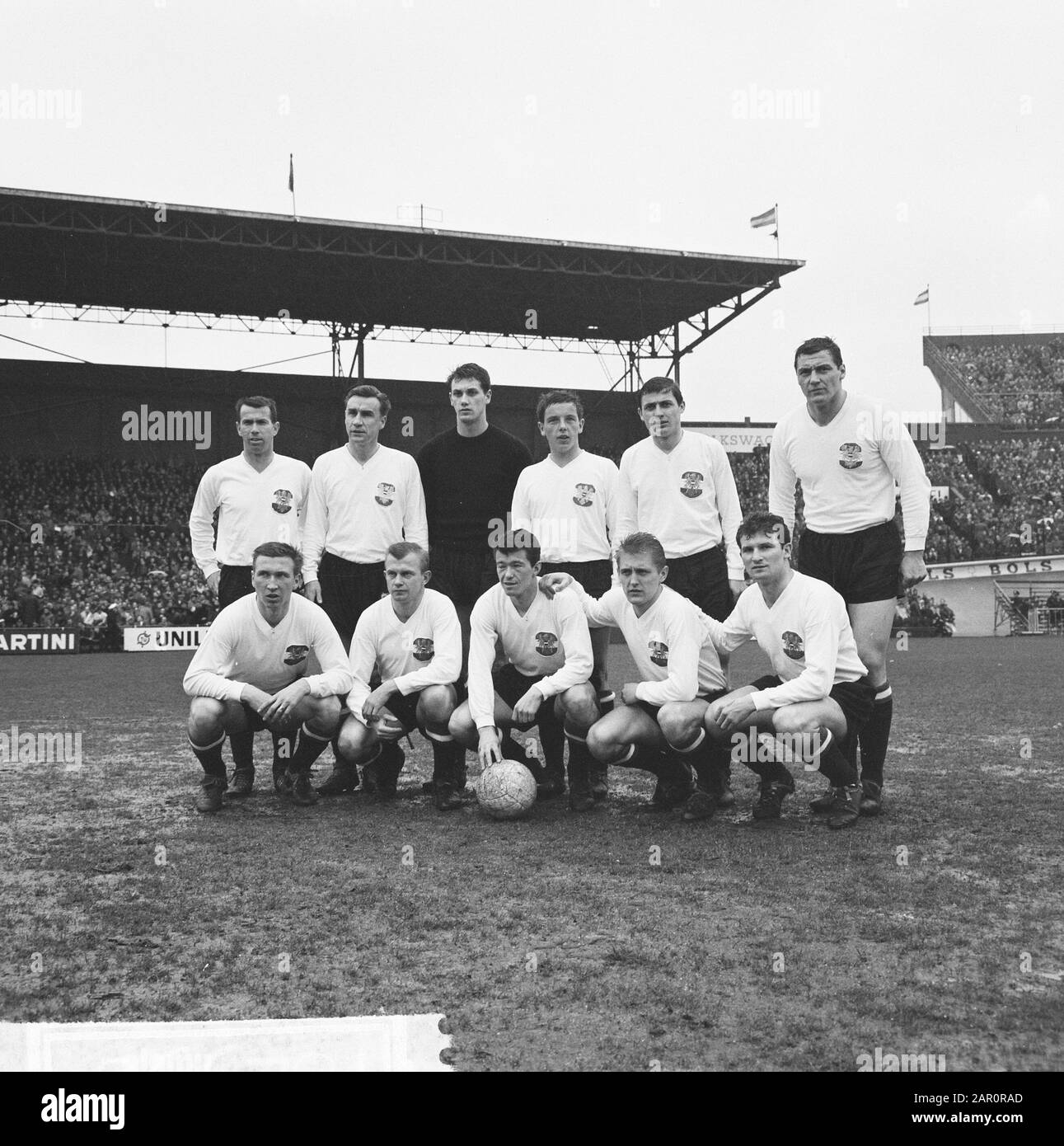 Niederlande gegen Österreich 1-1, österreichische Mannschaft Datum: 12. April 1964 Schlagwörter: Mannschaften, Sport, Fußball Stockfoto