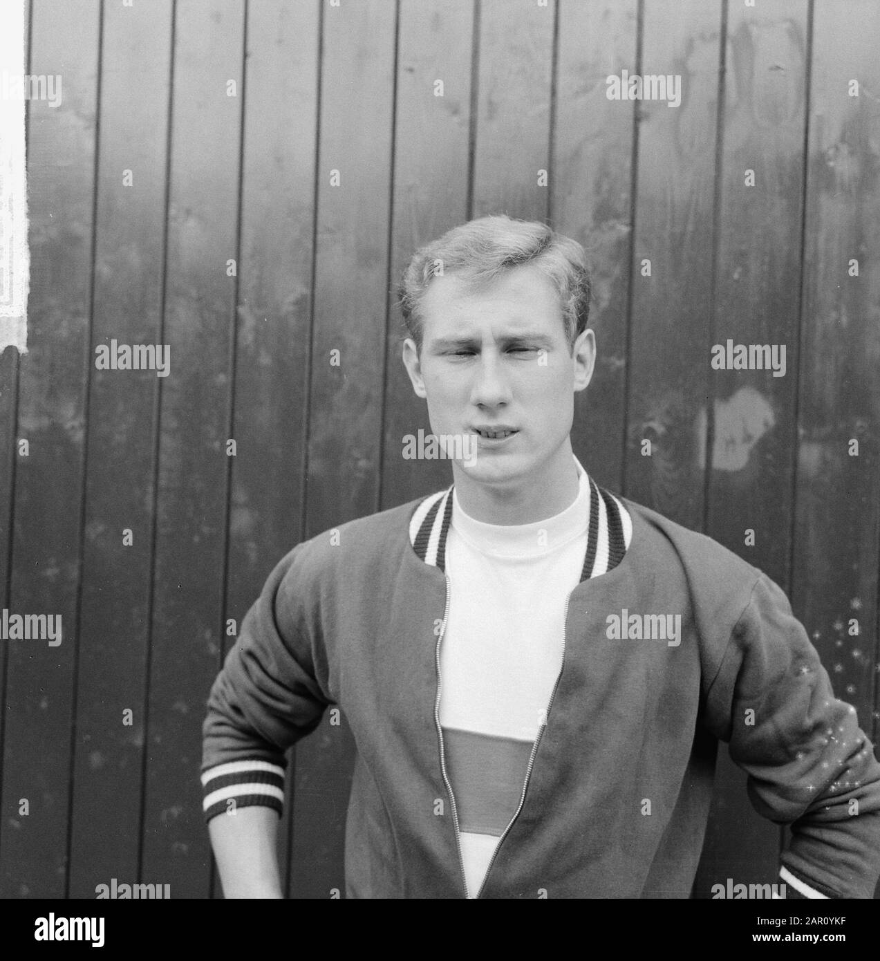 Volewijckers - Holland Sport. Robbie Roozendaal van Holland Sport Datum: 30. August 1964 Ort: Amsterdam, Noord-Holland Schlüsselwörter: Porträts, Sport, Fußball, Fußballspieler persönlicher Name: Rozendaal, Robbie Institution Name: Volewijckers Stockfoto