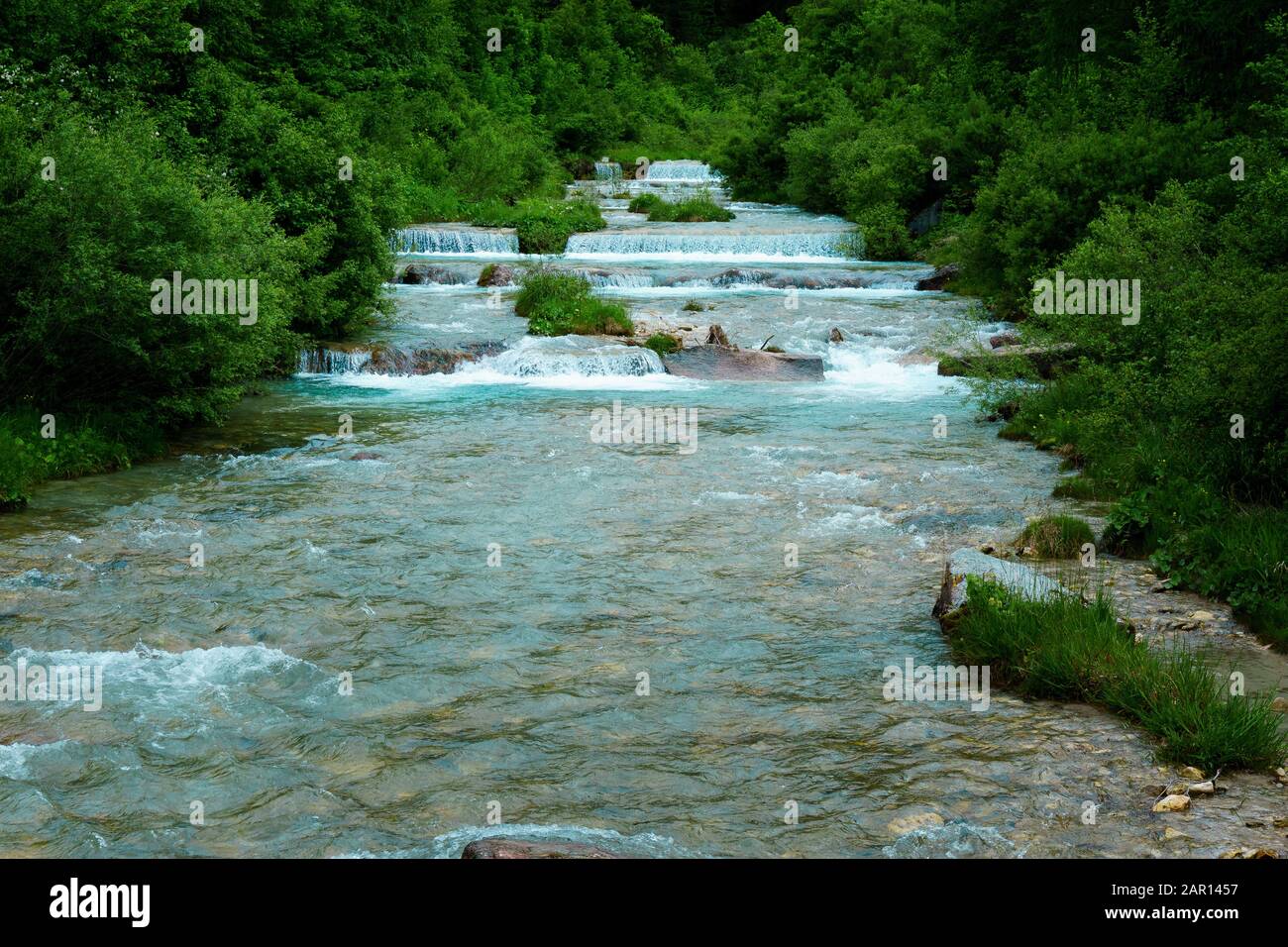 Fischleinbach bei Sesto in Südtirol Stockfoto