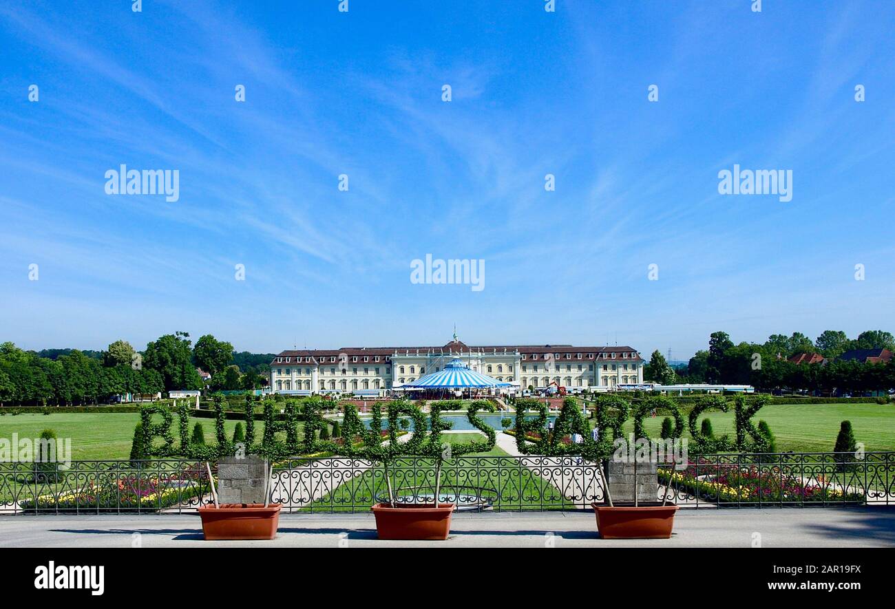 Schloss Ludwigsburg in Stuttgart in Deutschland Stockfoto