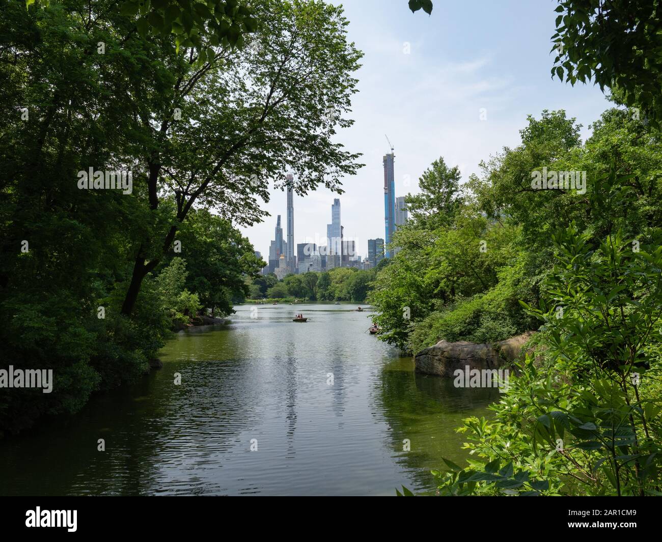 Ein Sommernachmittag im Central Park. Stockfoto