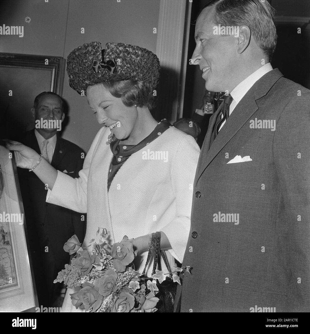 Prinzessin Beatrix und Claus besuchten Utrechter Datum: 13. September 1965 Ort: Utrechter Schlüsselwörter: Besuche persönlicher Name: Beatrix, Prinzessin, Claus, Prinz Stockfoto