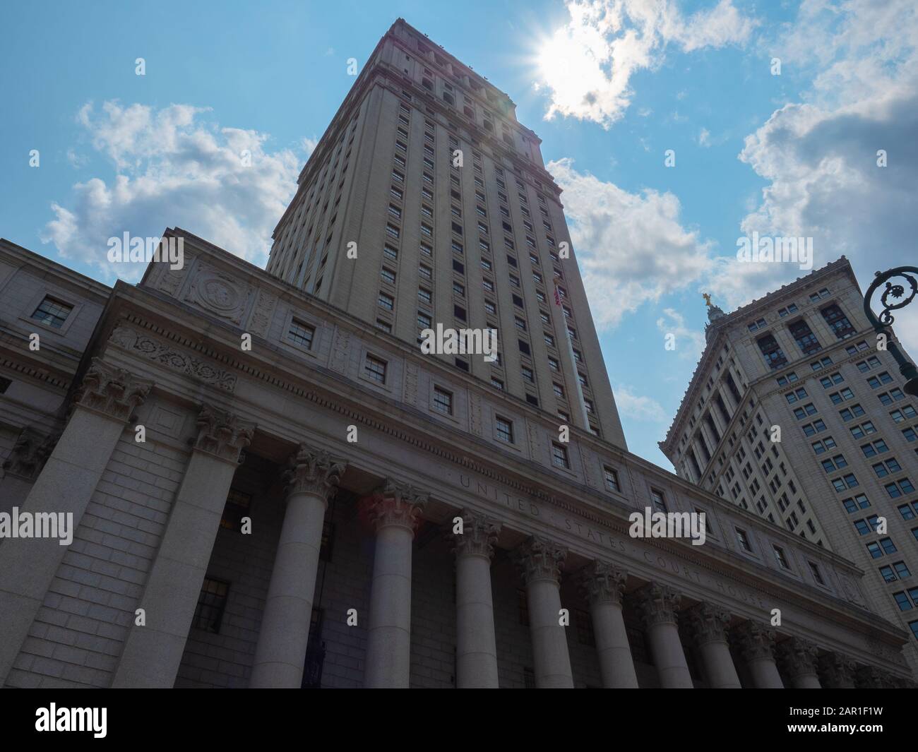New York, USA - 31. Mai 2019: Bild des obersten Gerichts der New Yorker Grafschaft. Stockfoto