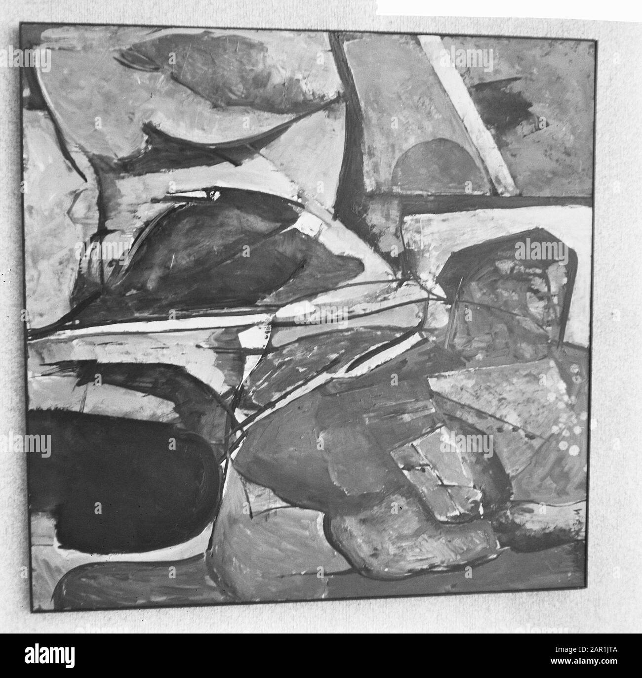 Gemälde van Boukhoorn (Ehrenpreis Wedgwood 1966), Komposition Organische Formen Datum: 17. Januar 1966 Schlüsselwörter: Gemälde Stockfoto