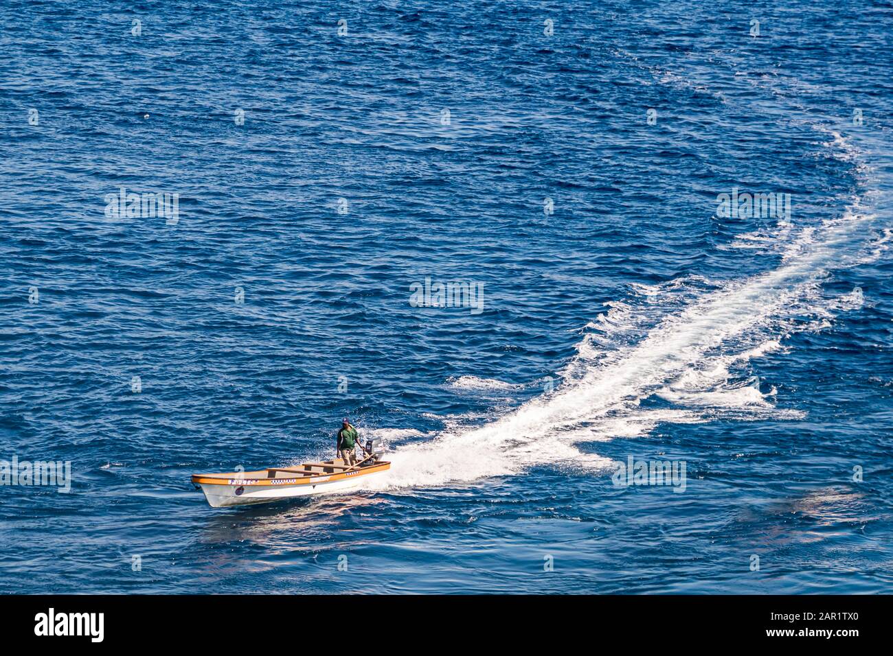 Bananenboot in Bougainville, Papua-Neuguinea Stockfoto