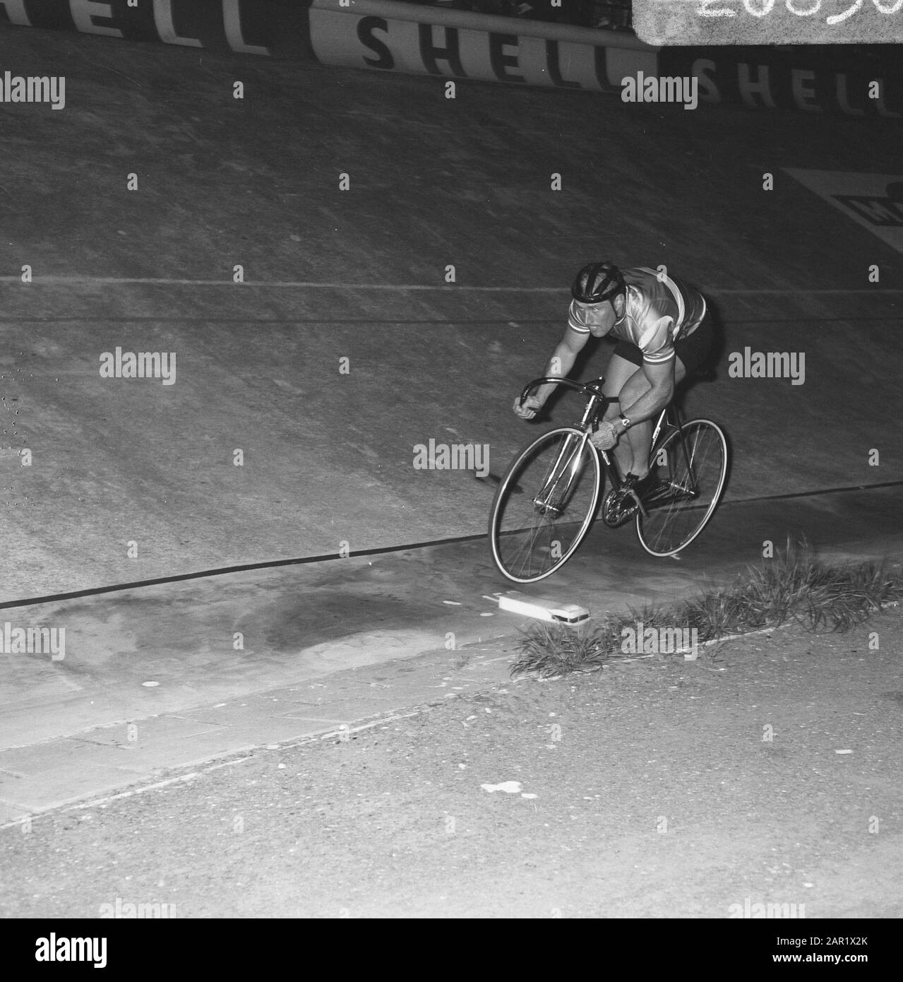 Radweltmeisterschaften. Trentin (Frankreich) in Action Pursuit Datum: 23. August 1967 Ort: Amsterdam Schlagwörter: Bahnradsport, Name der Sportperson: Trentin, Pierre Stockfoto