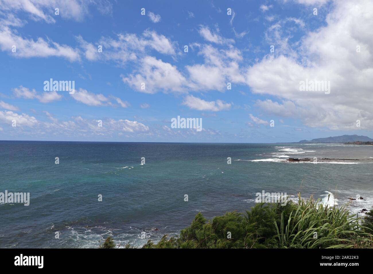 Wilde Küste auf der Insel Kauai Hawaii Stockfoto