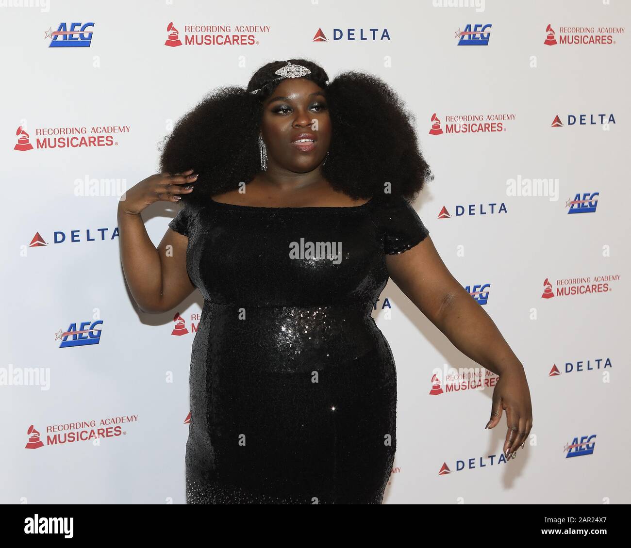 24. Januar 2020, Los Angeles, CA, USA: Los ANGELES - 24. JANUAR: Yola bei den Muiscares 2020 im Los Angeles Convention Center am 24. Januar 2020 in Los Angeles, CA (Credit Image: © Kay Blake/ZUMA Wire) Stockfoto