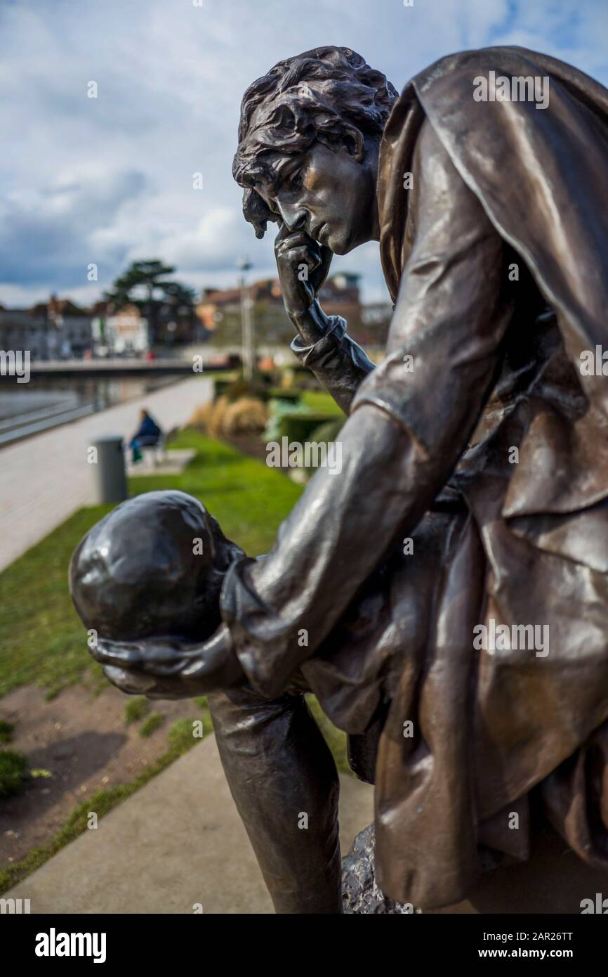 Shakesperean Charakter statues stratford upon avon uk Stockfoto