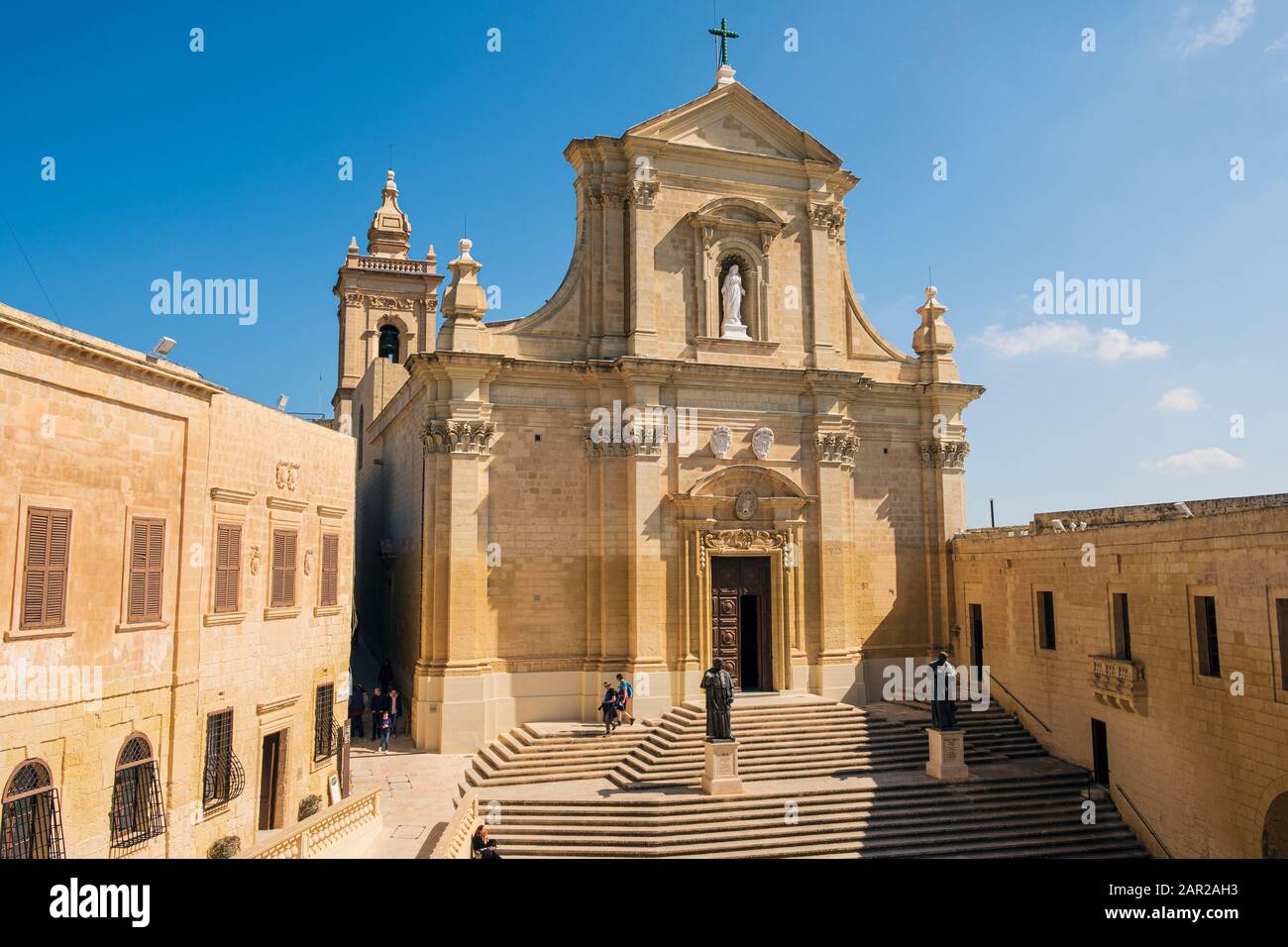 Kathedrale Mariä Himmelfahrt, Victoria, Gozo, Malta Stockfoto