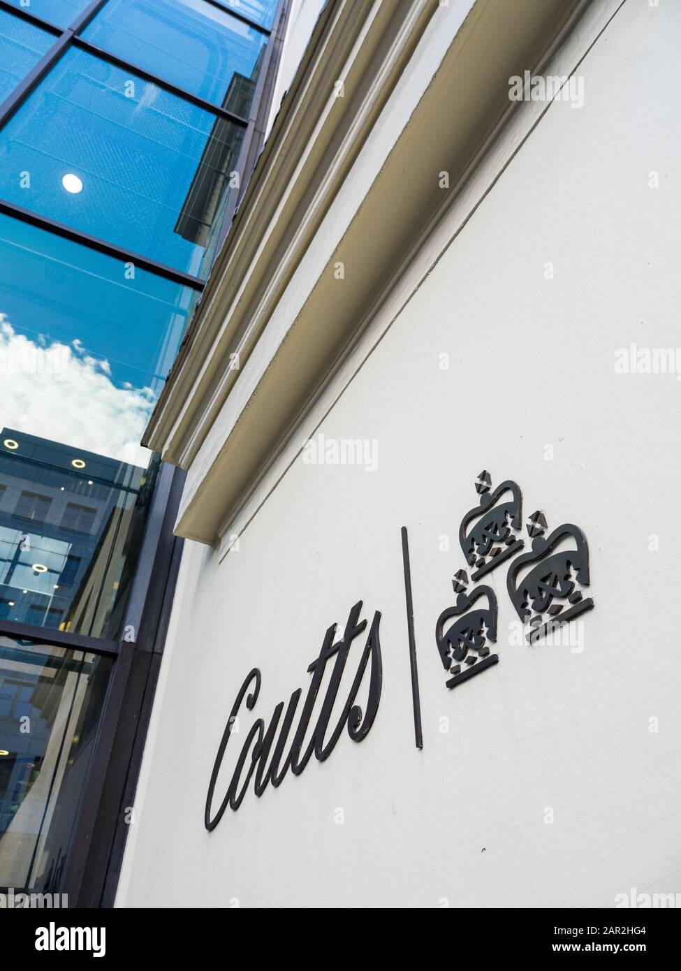 Coutts Private Bank, The Strand, London, England, Großbritannien, GB. Stockfoto