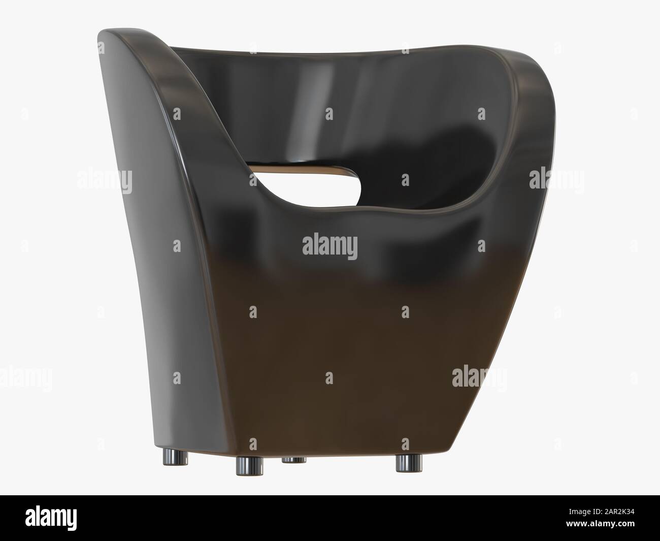 3D-Rendering mit grauem Stuhl Stockfoto