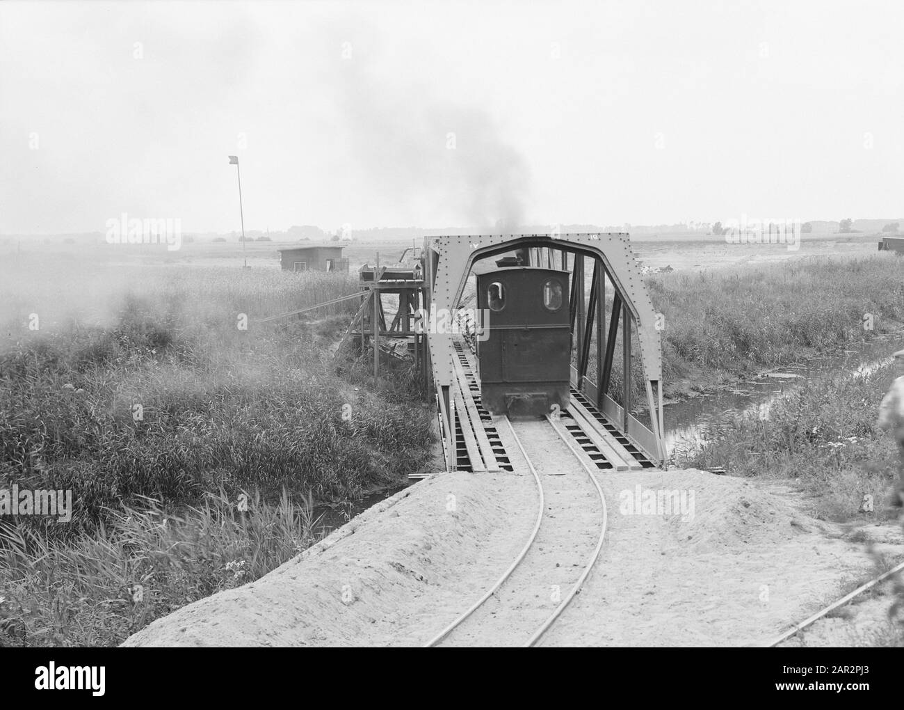 Hulpbruggen, kurhuisbeek, Bergweide Datum: Undatierter Ort: Bergweide, Deventer Schlüsselwörter: Hulpbruggen Personname: Koerhuisbeek Stockfoto