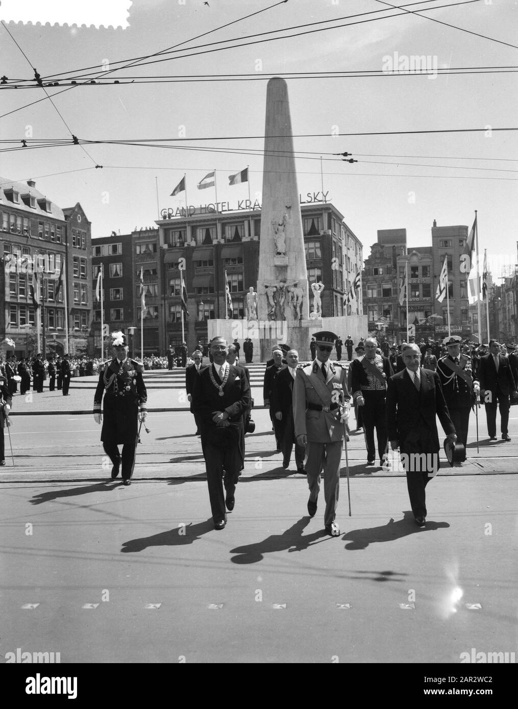 Statie-Besuch König Baudouin: Wreslegging Dam Datum: 8. Juli 1959 Stockfoto