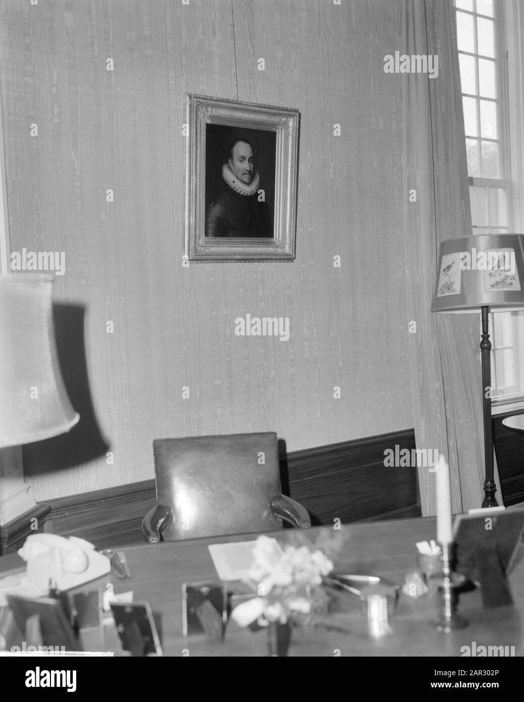 Innensteckplatz Drakensteyn (Speisesaal) Datum: 2. April 1963 Schlüsselwörter: Interior Institution Name: Slot Drakensteyn Stockfoto