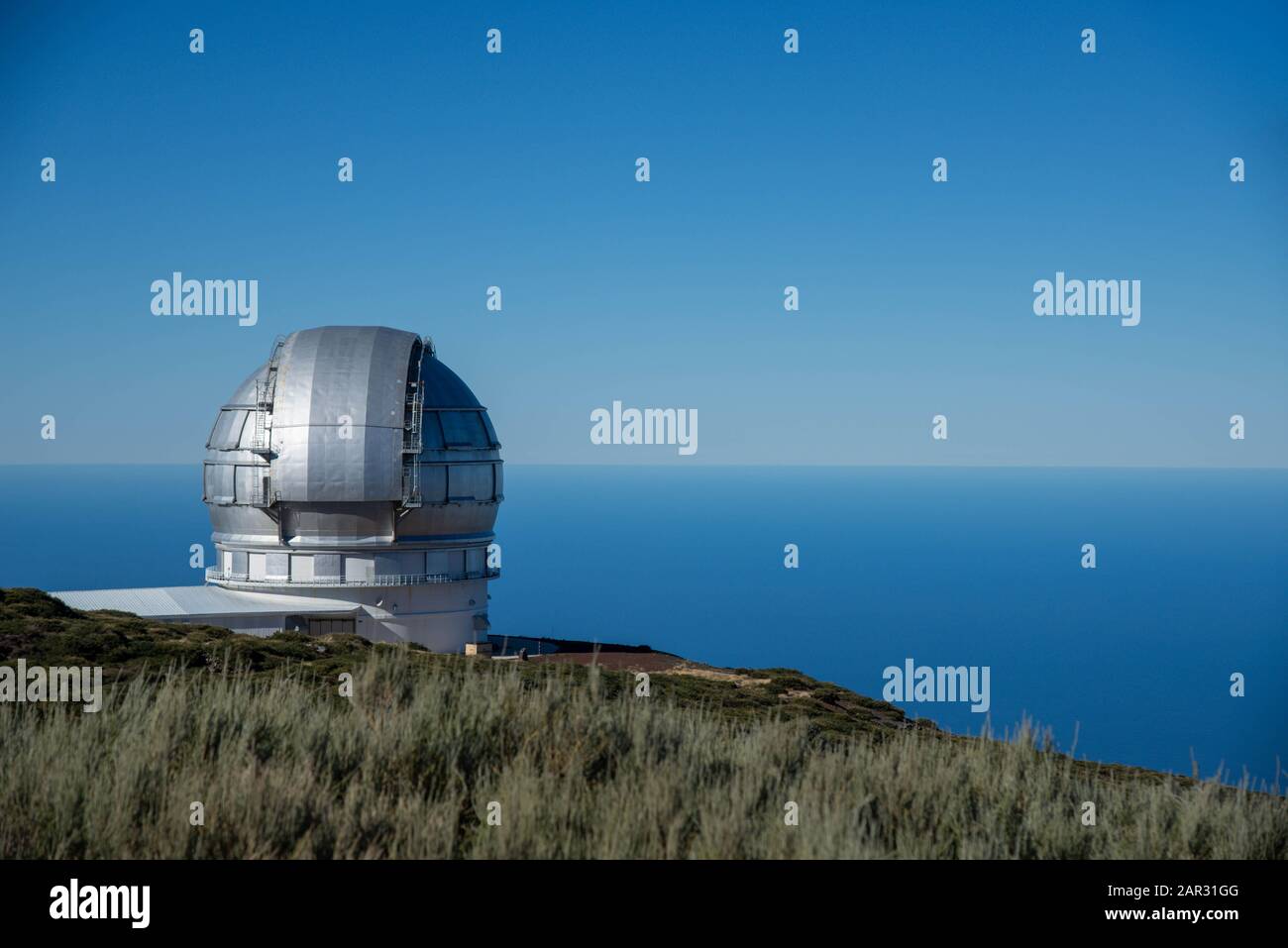 Roque de los Muchachos. Observatorium auf La Palma, Kanarische Insel, Spanien Stockfoto