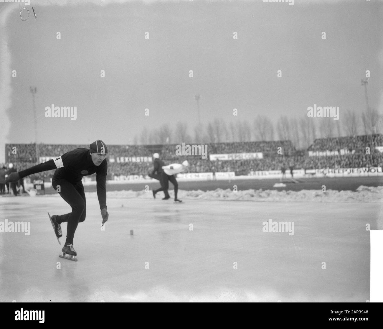 Skating Europameisterschaften in Deventer, Nummer 24 V. Koschitchkin in Aktion Datum: 22. Januar 1966 Ort: Deventer Schlüsselwörter: Schatch CHAMPIES Personenname: V. Koschitchkin : Bilsen, Joop van/Anefo Stockfoto