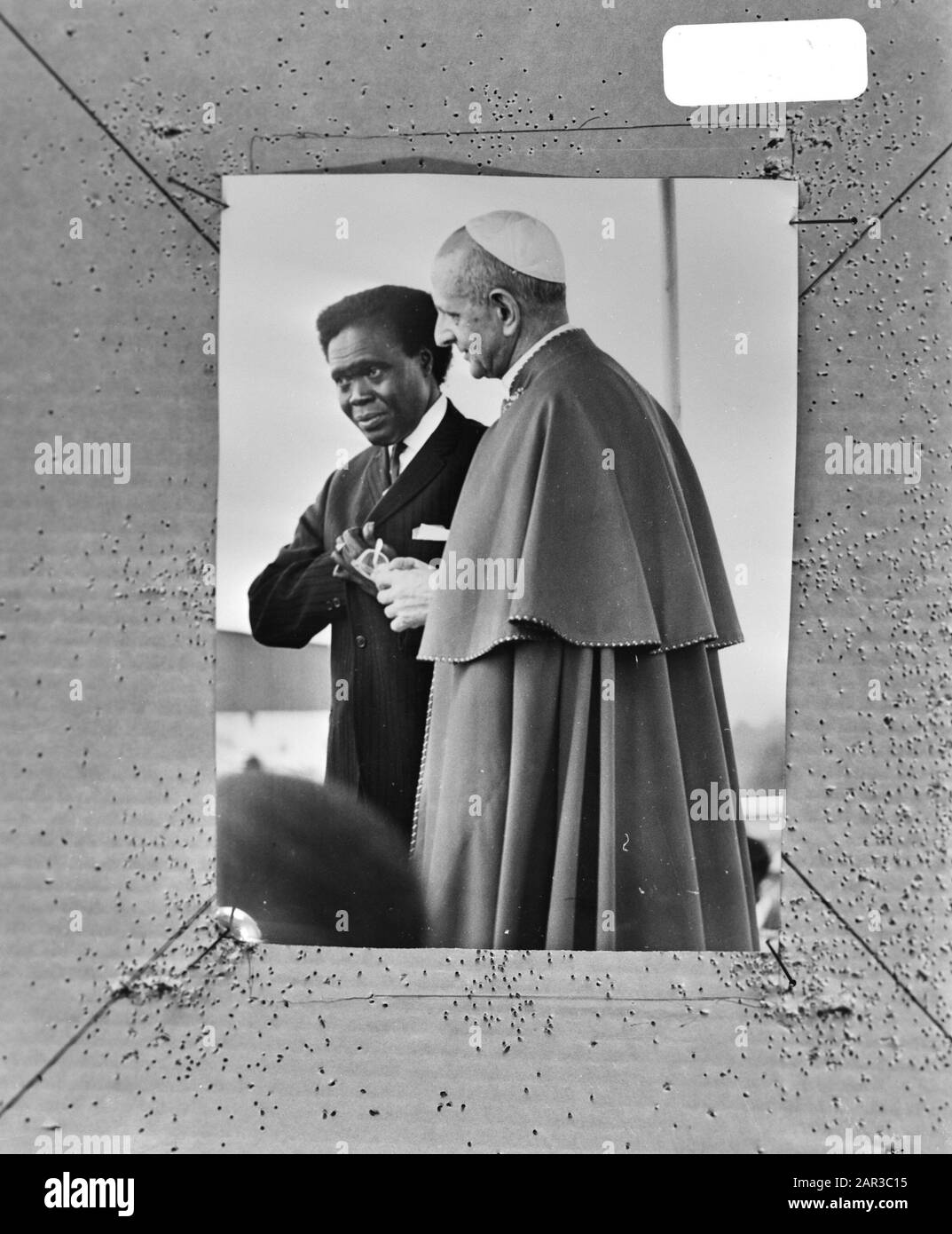 Präsident Obote von Uganda wird abgesetzt; Obote vom Papst 1-8-1969 Datum: 25. Januar 1971 Ort: Ugandische Stichwörter: Päpste Stockfoto