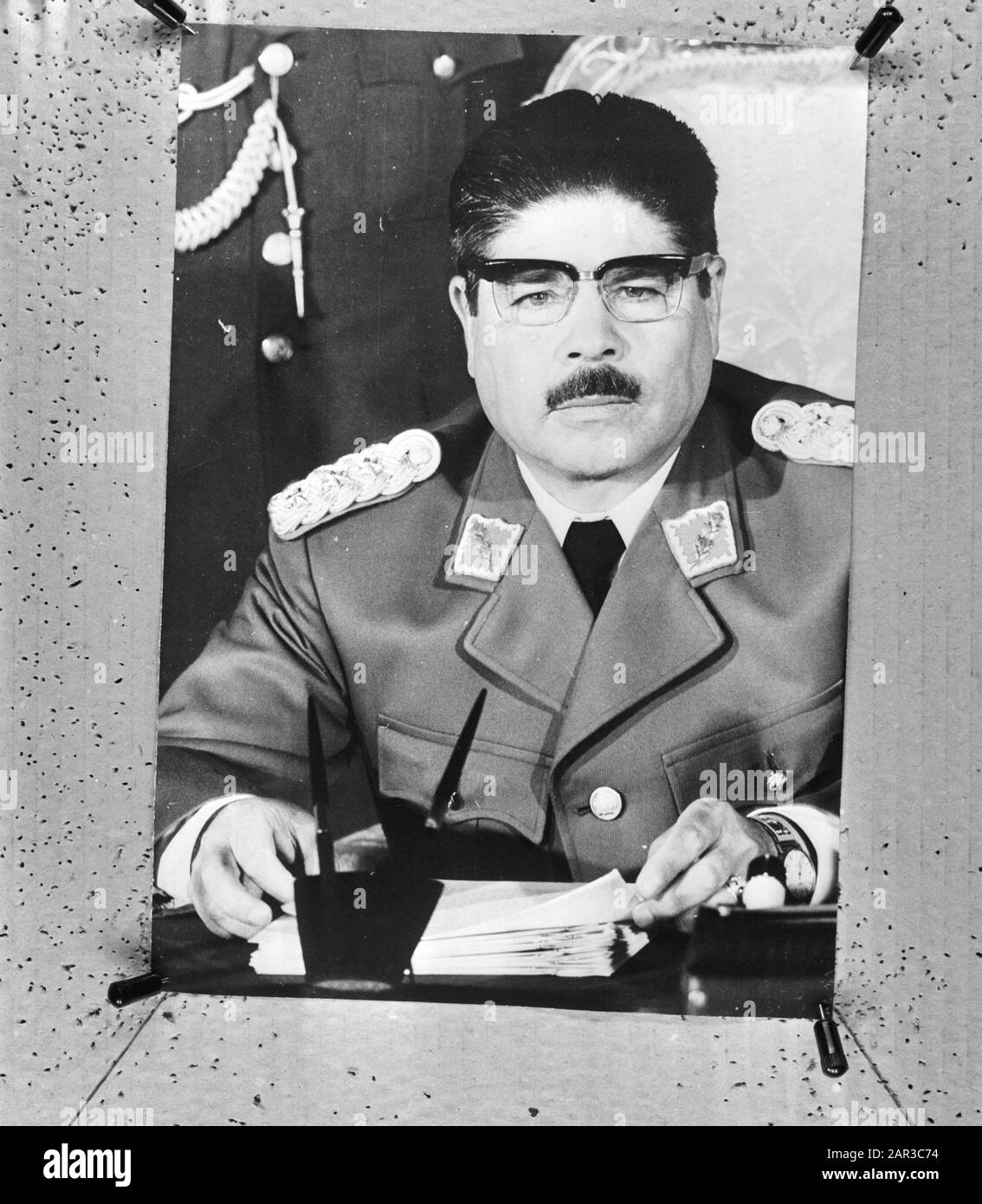 General Juan Jost Torres von Bolina, präsident Schlagzeile Datum: 24. August 1971 Schlagwörter: Generäle, Präsidenten Stockfoto