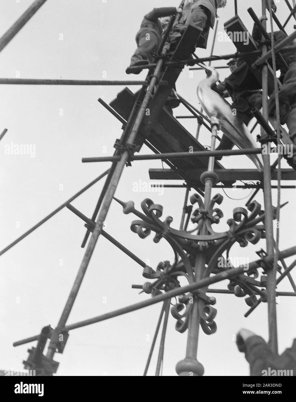 Platzierungsspeicher am Haager Turm Datum: 31. Januar 1957 Schlagwörter: Platzierungen, Türme Stockfoto