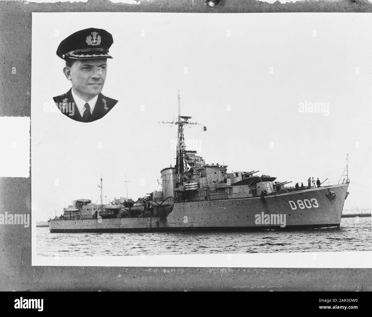 Hf. Frau Dan. Van Galen mit Kapitänleutnant zur See, VALKENBURG Datum: 12. März 1951 Stichwörter: Offiziere, Schiffe Personenname: Herr Frau van Galen, Valkenburg, A.M. Stockfoto