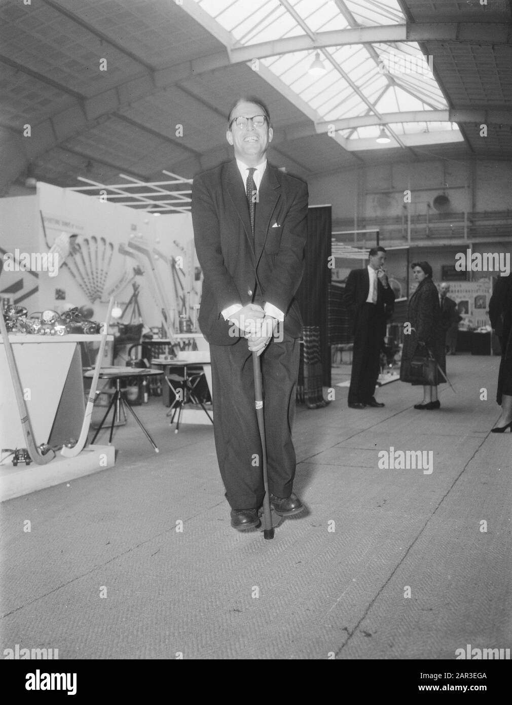 Neues Gerät, der sogenannte Hopper Date: 27. Januar 1958 Schlüsselwörter: Geräte Stockfoto