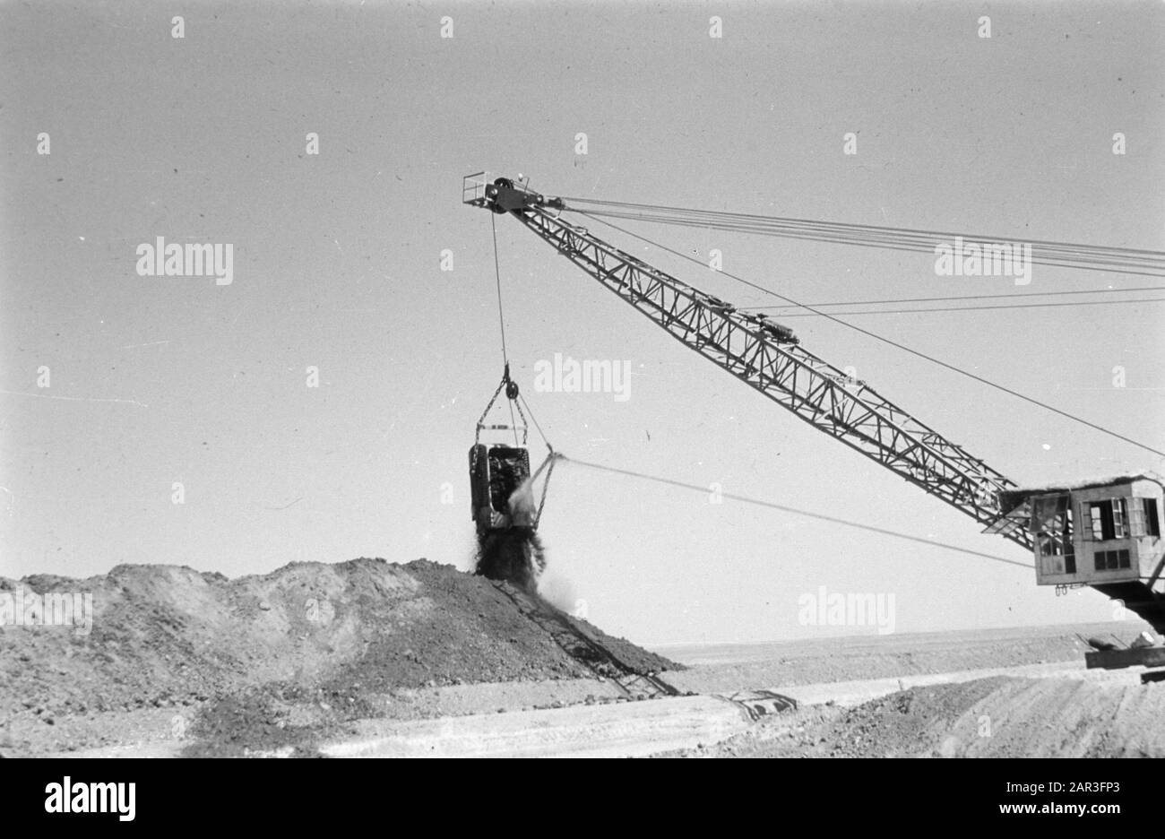 Werke, Draglines Datum: Undatierte Schlüsselwörter: Draglines, Arbeit Stockfoto