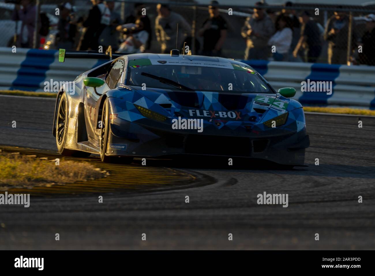Daytona Beach, Florida, USA. Januar 2020. Das GRT-Autorennen Magnus Lamborghini Huracan GT3 für die Rolex 24 In Daytona auf dem Daytona International Speedway in Daytona Beach, Florida. (Bild: © Walter G Arce Sr Grindstone Medii/ASP) Stockfoto