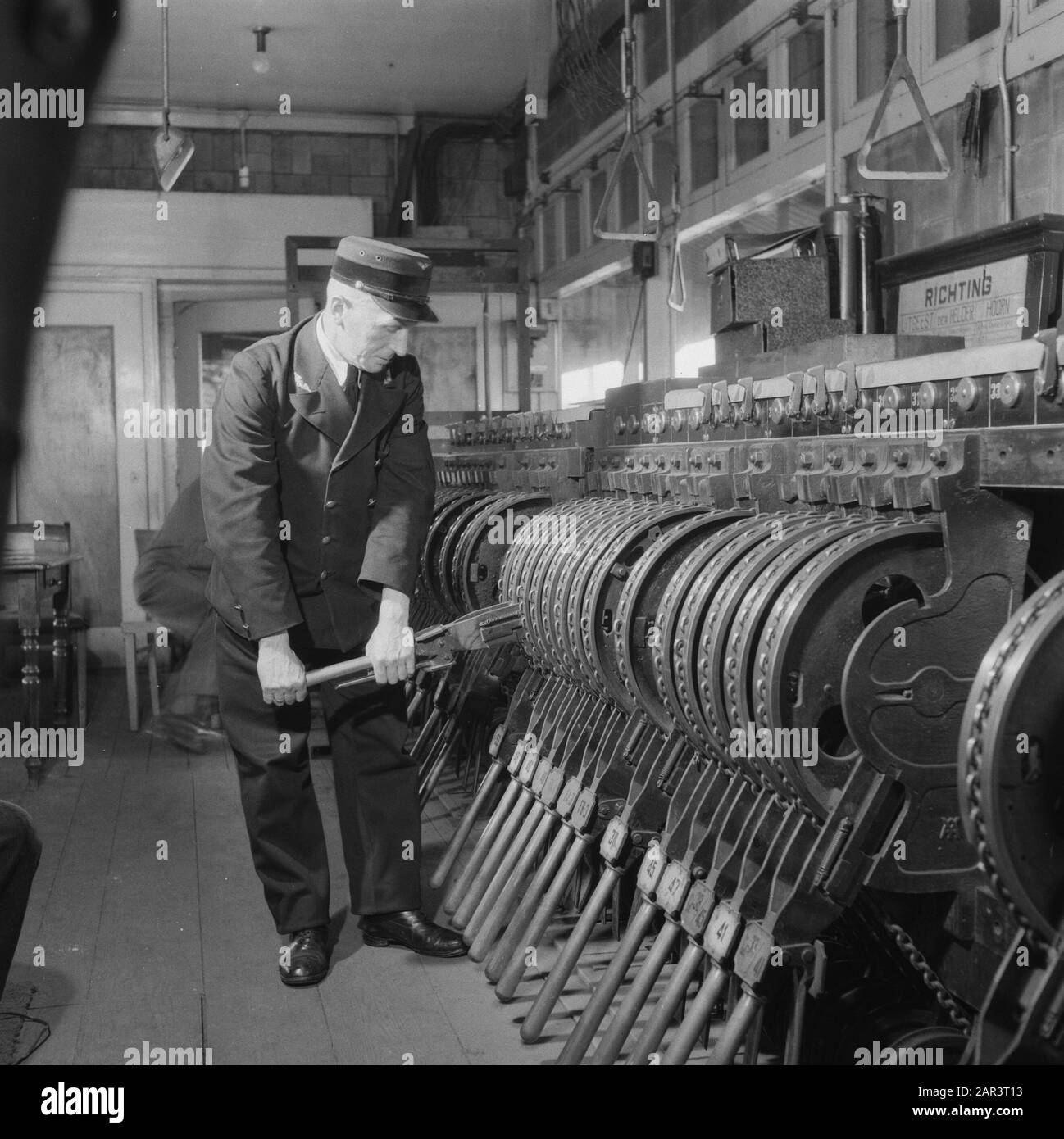 Ausstattung der niederländischen Eisenbahn Ausstattung der niederländischen Eisenbahn Datum: 1945 Schlagwörter: Züge, Zweiter Weltkrieg, Verkehrseinrichtung Name: NS Stockfoto