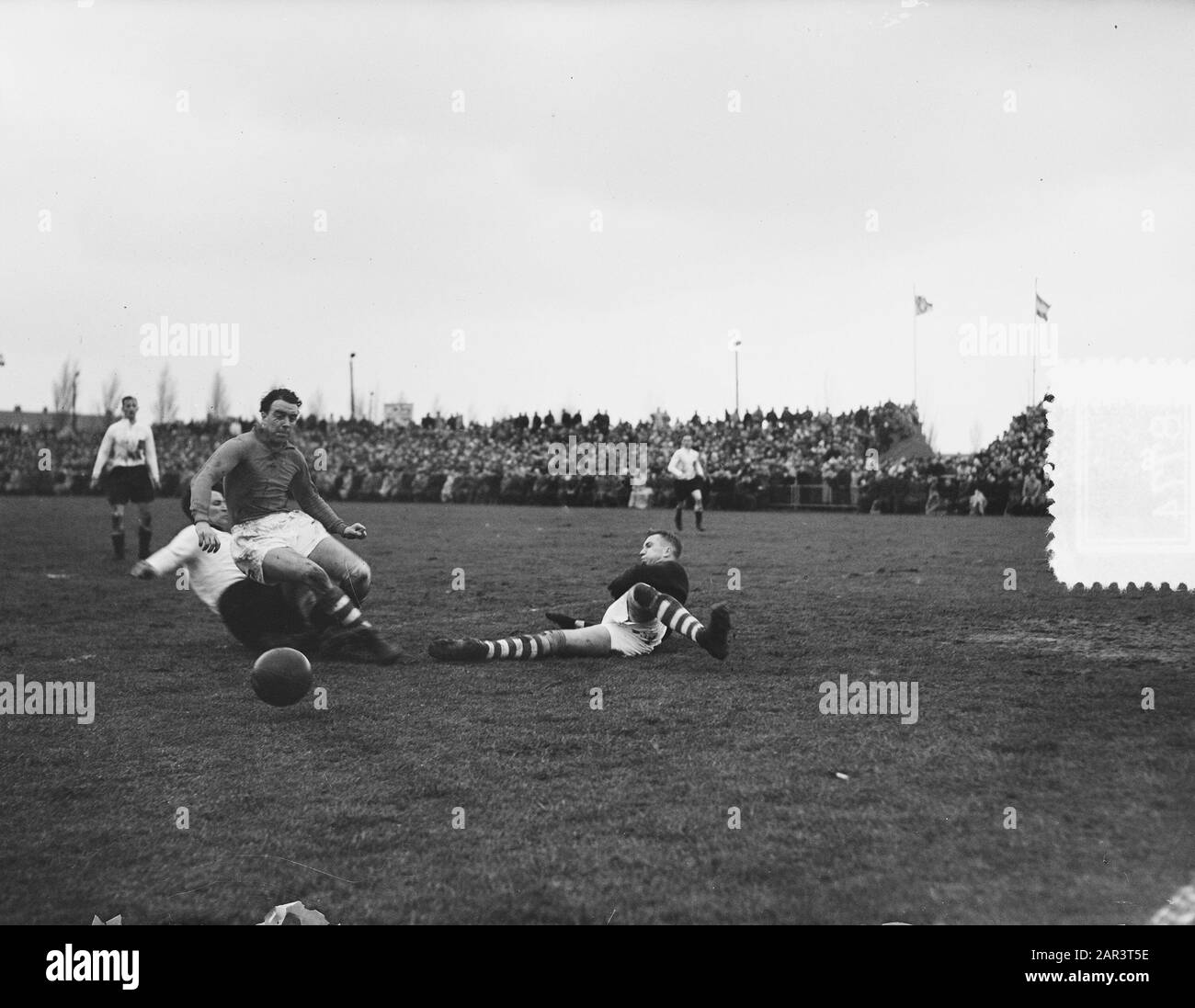 Noord-Nederland V Denmark-B 3-2 Datum: 9. Dezember 1951 Stockfoto