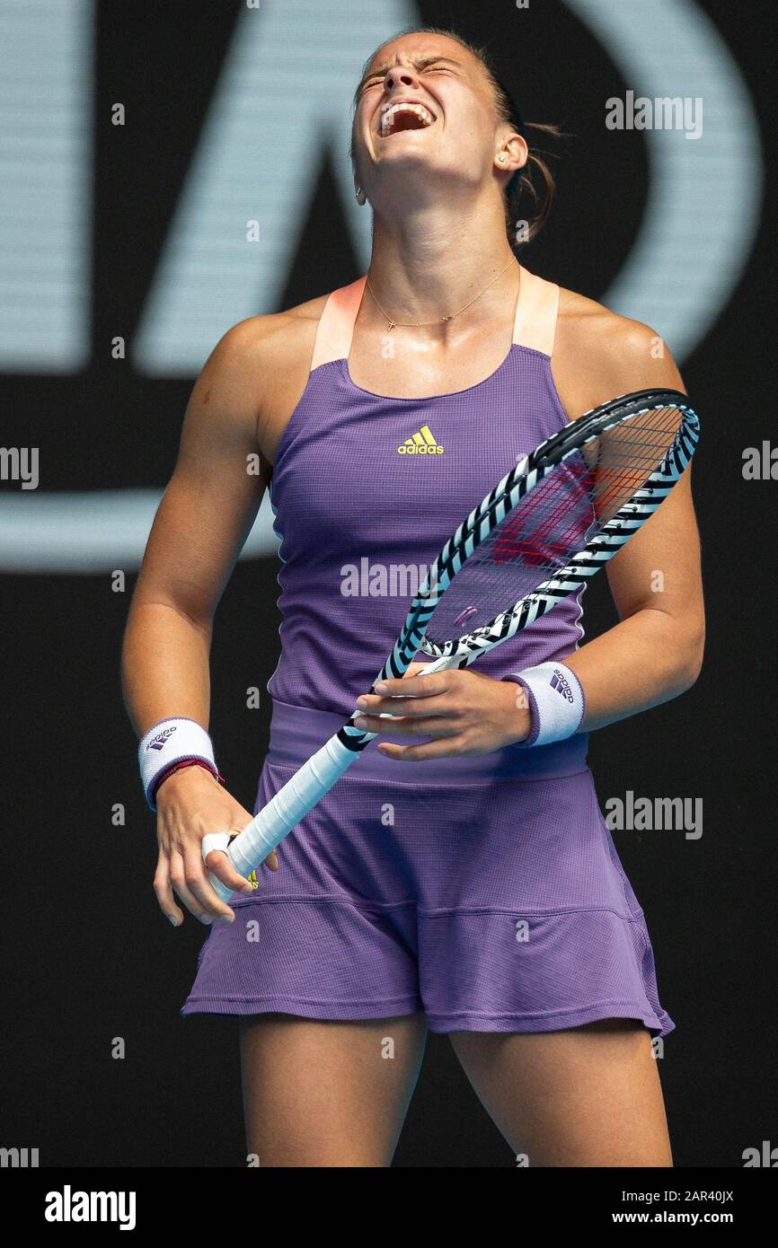 Melbourne, Australien. Januar 2020. Maria Sakkari (GRE) am 7. Tag der Australian Open. Credit: Dave Hewison/Alamy Live News Stockfoto