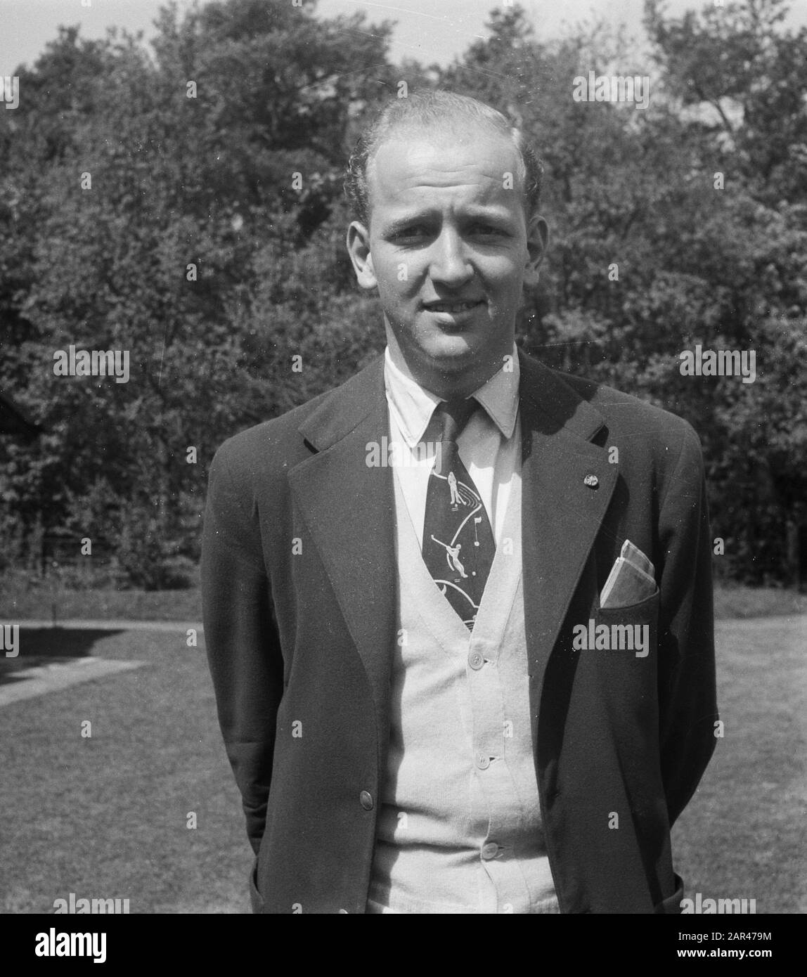 Golf Championats Hattem; Dudok of Heel Datum: 5. Mai 1952 Ort: Hattem Schlüsselwörter: Golf, Sport Stockfoto