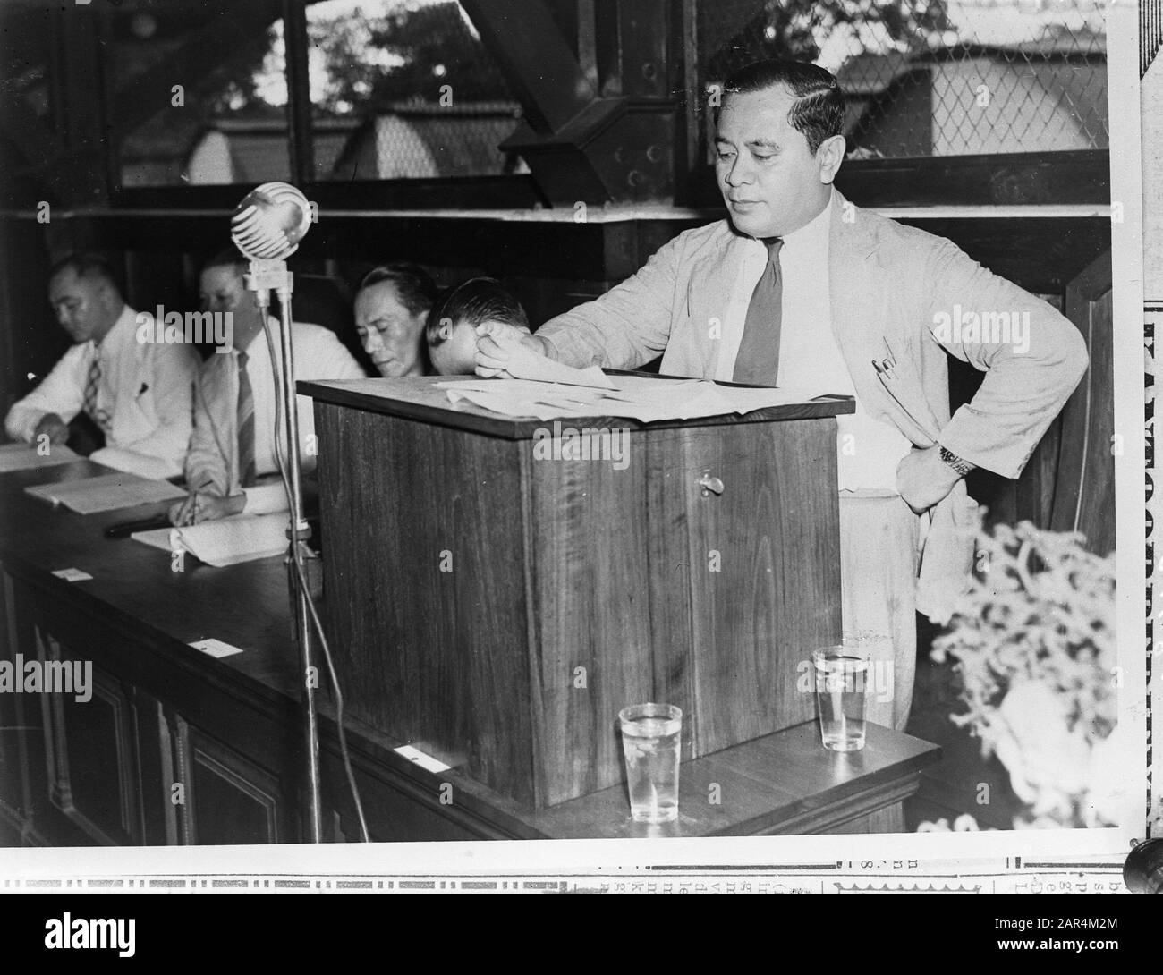 Rede Malewa Datum: 30. April 1947 Schlüsselwörter: Redes Stockfoto