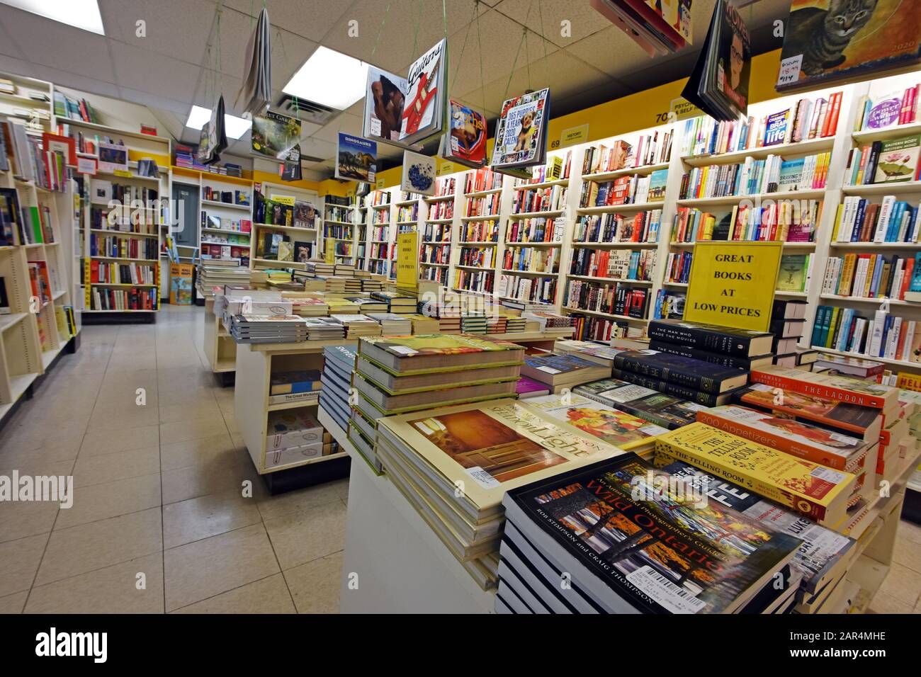 Buchladen in Nordamerika Stockfoto
