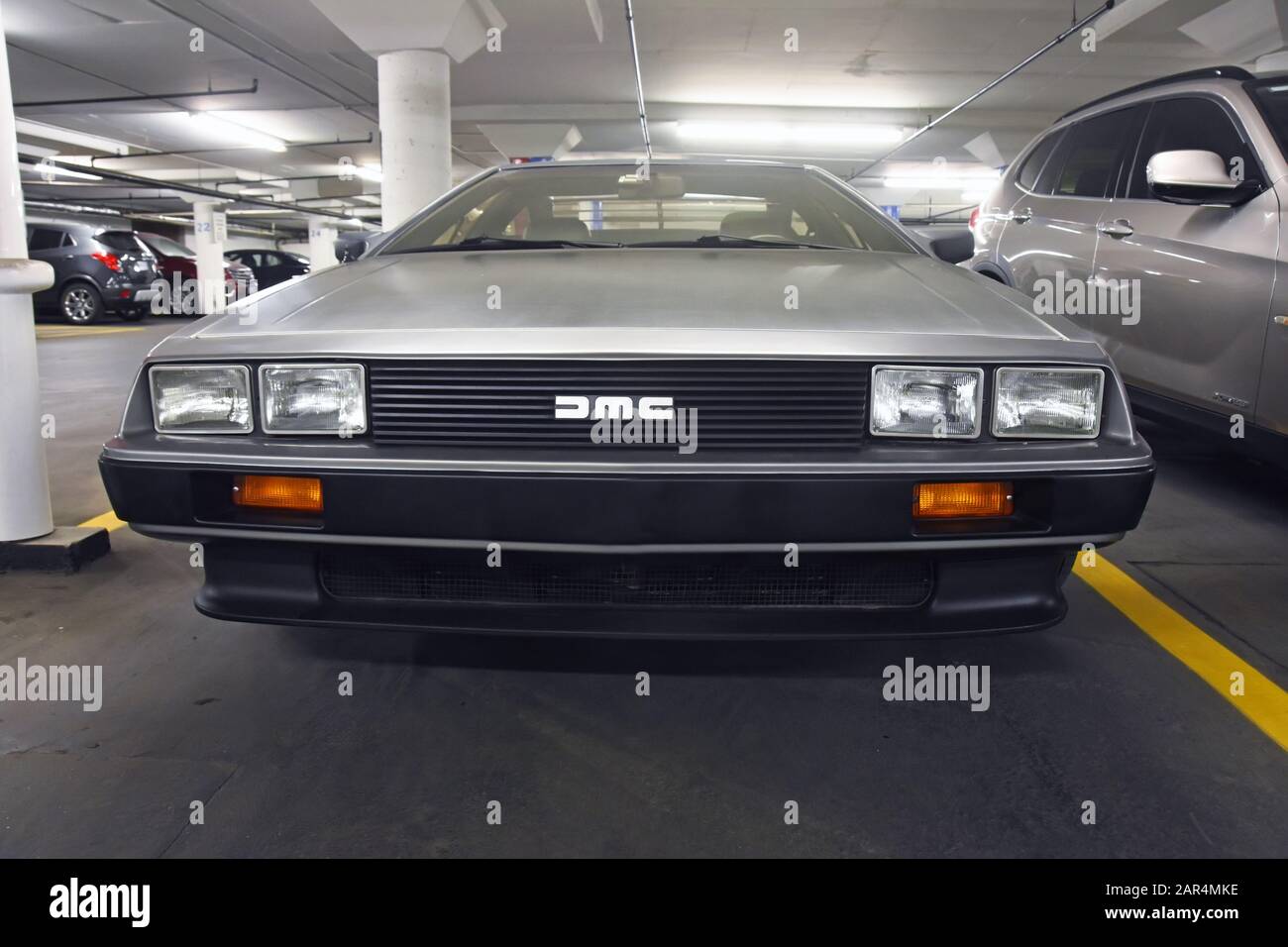 DeLorean DMC-12 Zurück zum Future Car Stockfoto