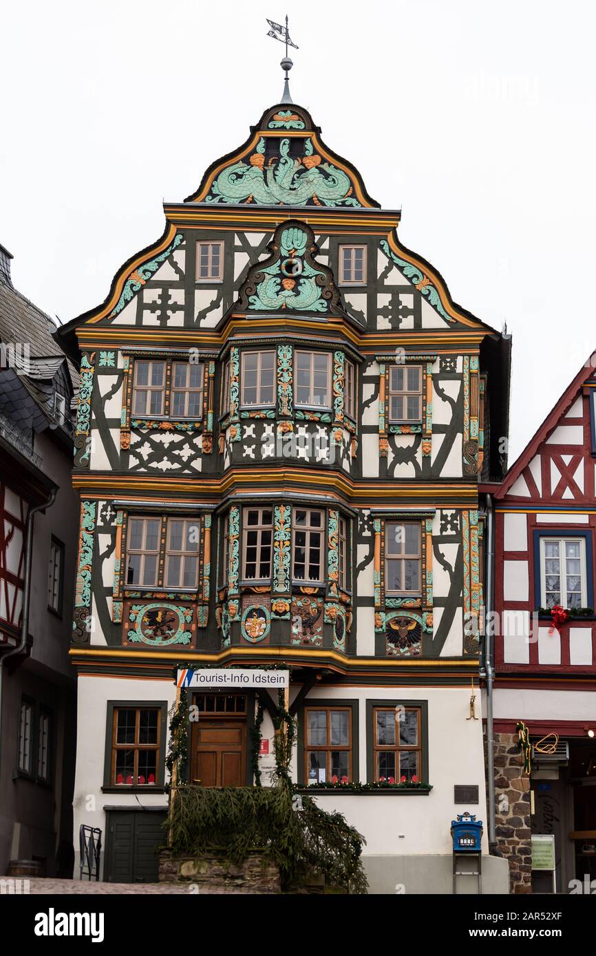 Die antike Stadt Idstein in deutschland Stockfoto