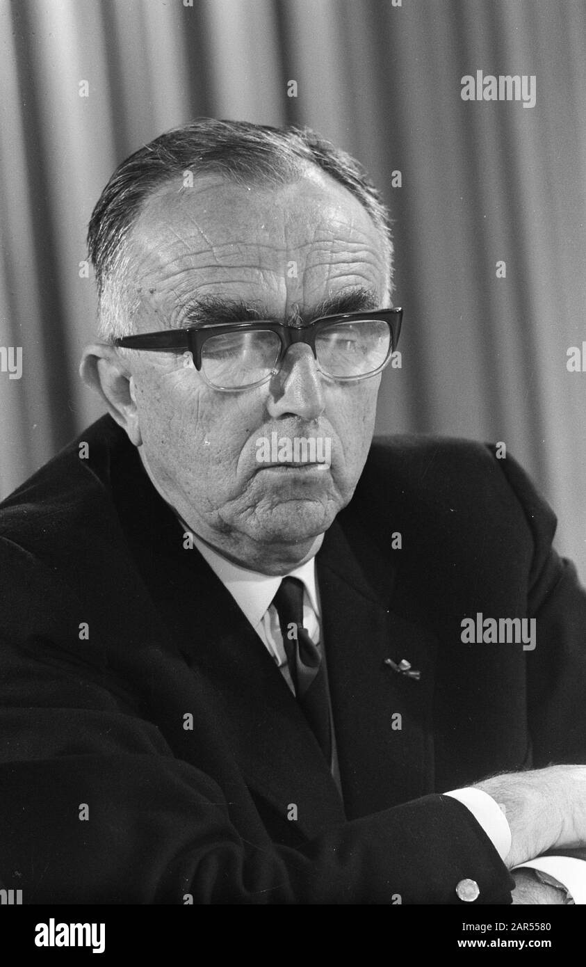 Handelsdelegation aus Südafrika 3, 4: Herr W. Bruynzeel (Leiter) Datum: 13. November 1968 Stockfoto