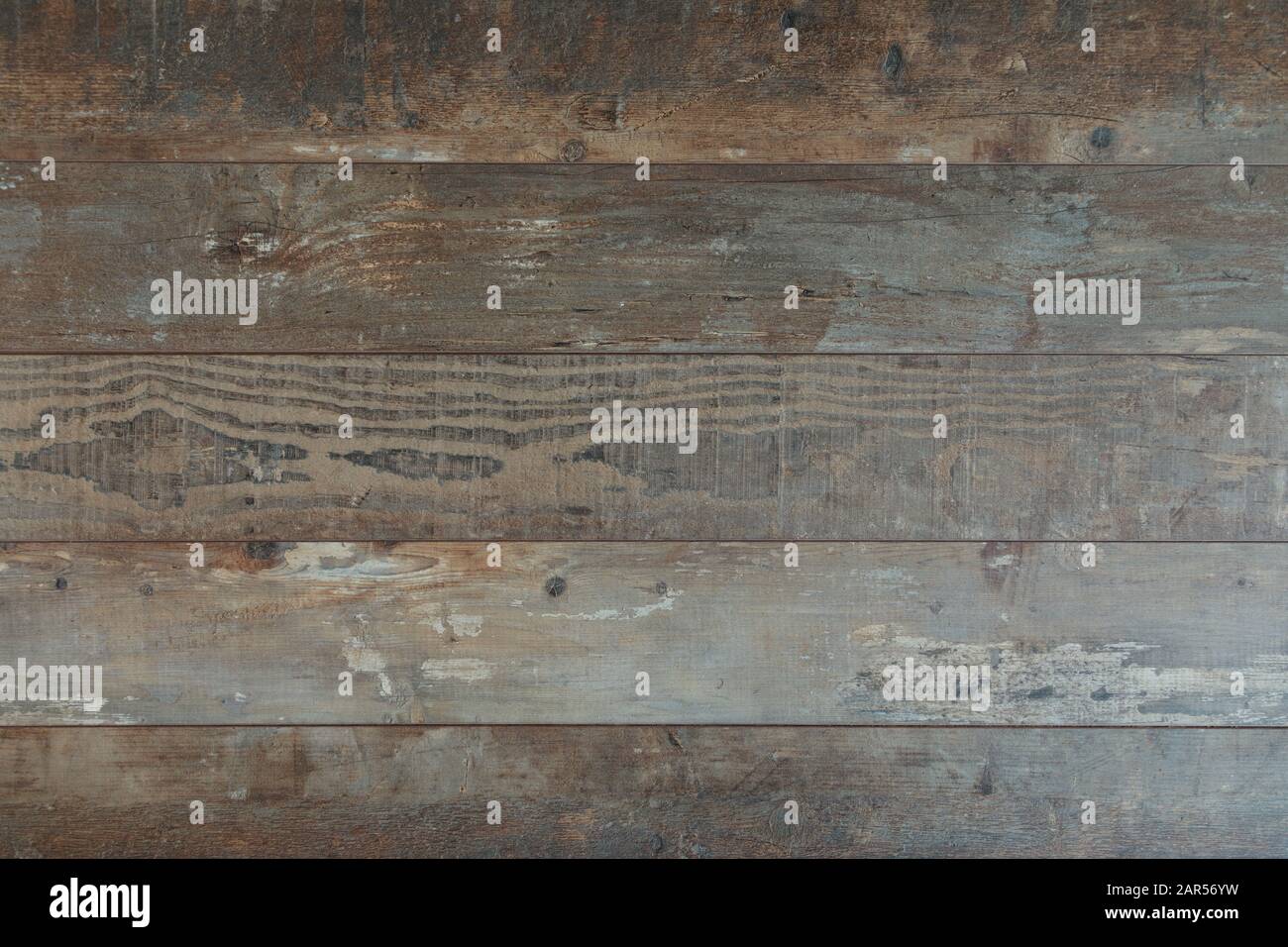 Ein Boden aus alten Holzbohlen. Hintergrundbild. Stockfoto