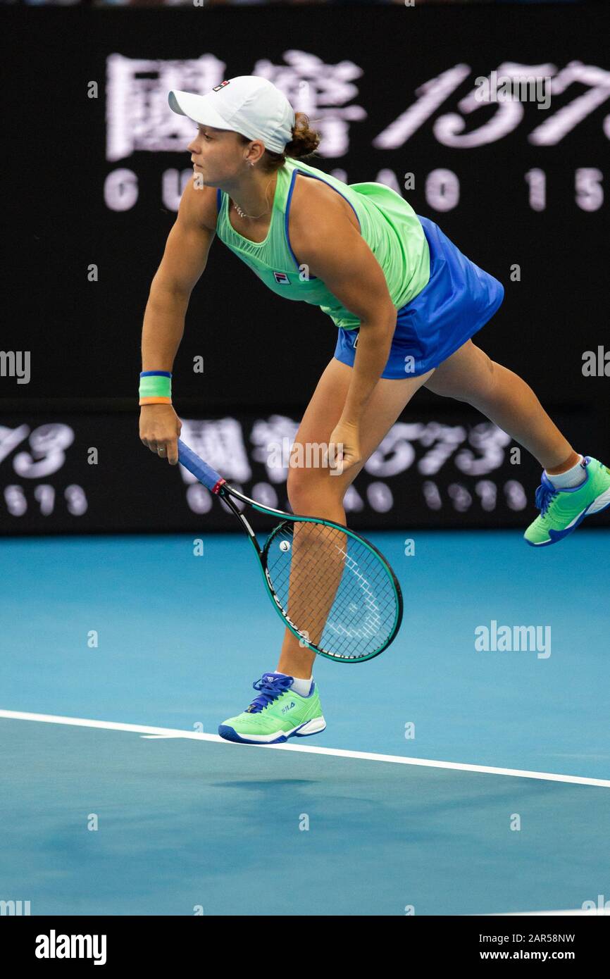 Melbourne, Australien. Januar 2020. Ashleigh Barty bei Den Australian Open. Credit: Dave Hewison/Alamy Live News Stockfoto