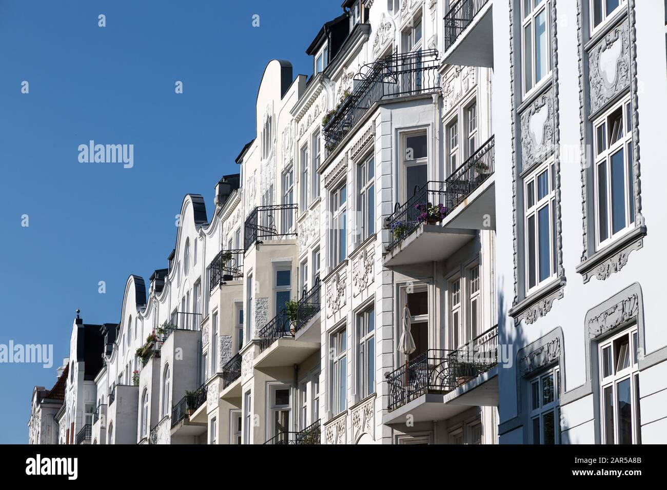 Altbauten in hamburg Stockfoto