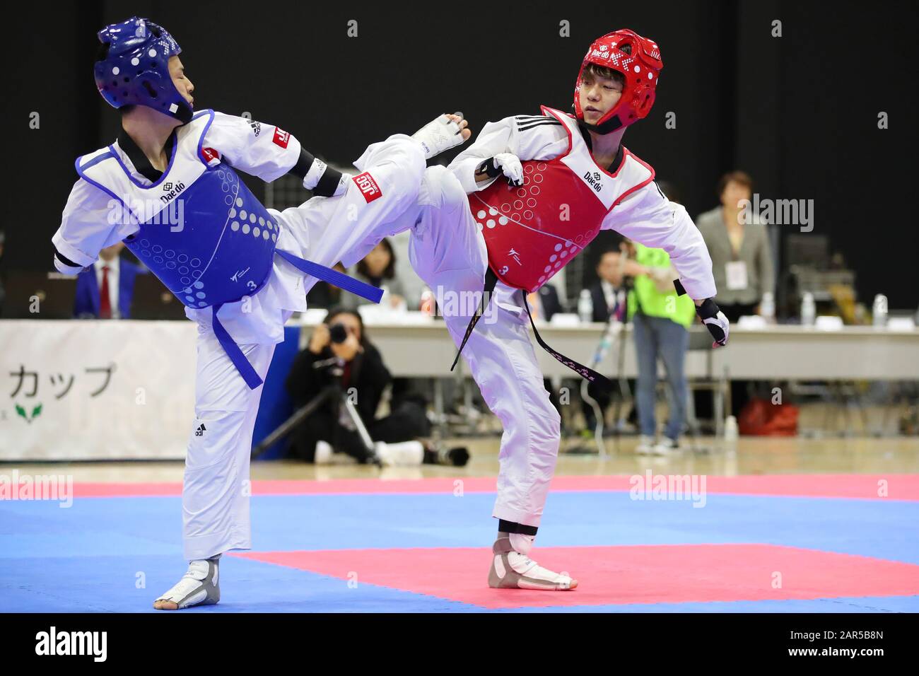 Para Arena, Tokio, Japan. Januar 2020. 田中光哉/Mitsuya Tanaka, 26. JANUAR 2020 - Taekwondo: Endauswahlkampf der japanischen Nationalkandidaten für Paralympische Spiele Tokio 2020 Männer Para Gyeorugi -61kg in Para Arena, Tokio, Japan. Credit: Yutaka/AFLO SPORT/Alamy Live News Stockfoto