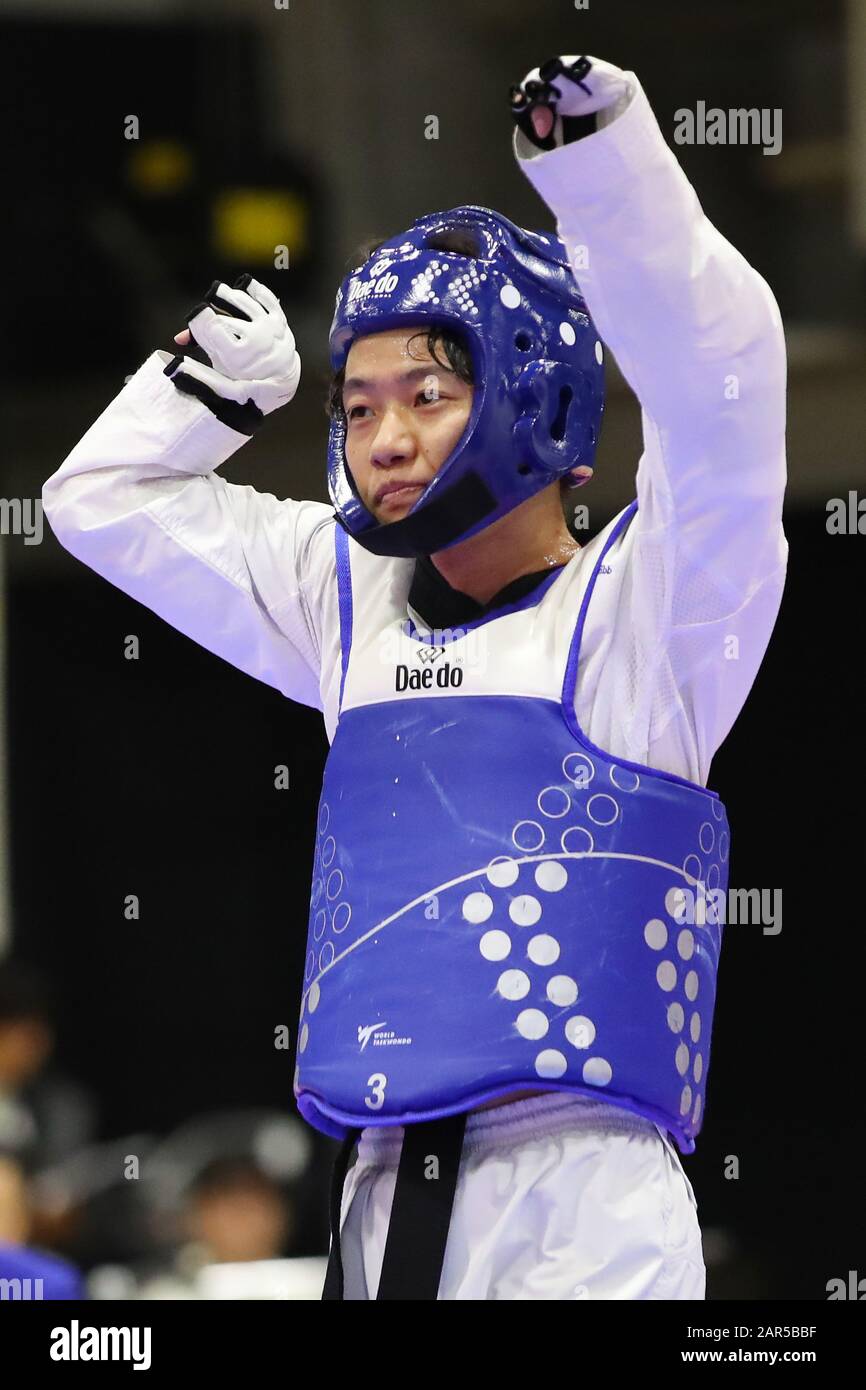 Para Arena, Tokio, Japan. Januar 2020. 田中光哉/Mitsuya Tanaka, 26. JANUAR 2020 - Taekwondo: Endauswahlkampf der japanischen Nationalkandidaten für Paralympische Spiele Tokio 2020 Männer Para Gyeorugi -61kg in Para Arena, Tokio, Japan. Credit: Yutaka/AFLO SPORT/Alamy Live News Stockfoto