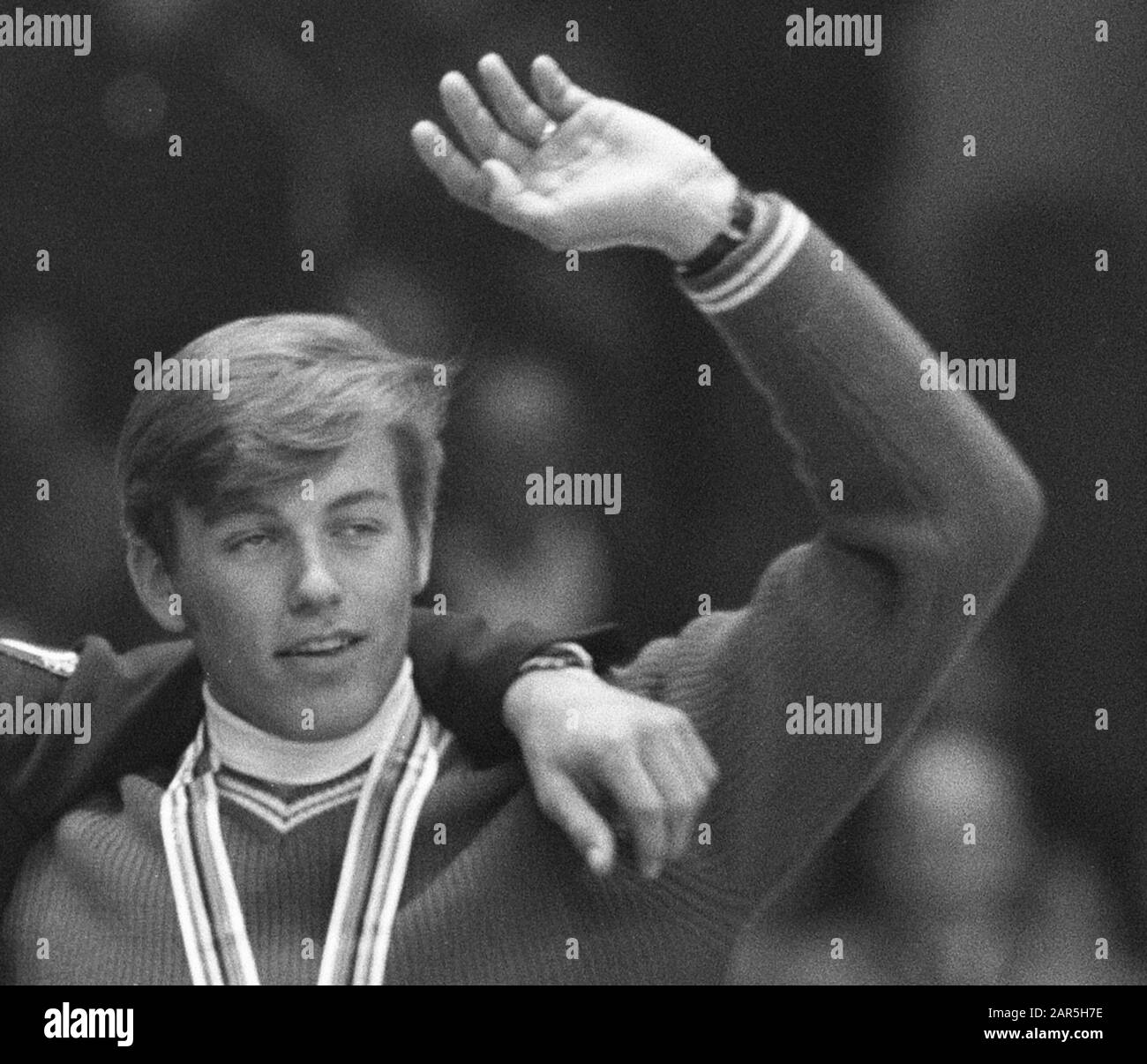 Jean-Daniel Dätwyler (1945), alpiner Skifahrer aus der Schweiz; Stockfoto