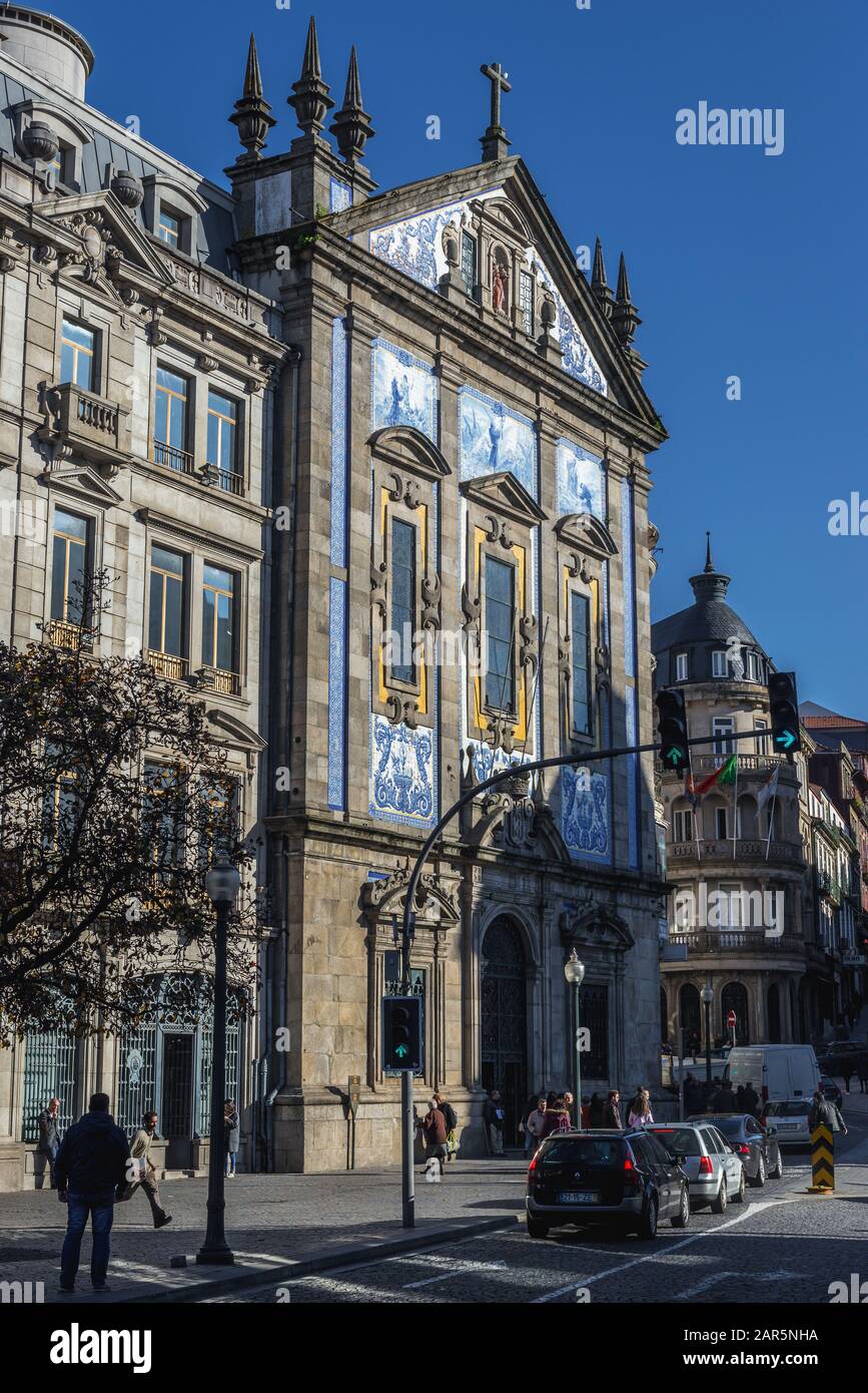 St. Antonius-Kirche (auch bekannt als Kirche der Congregates) in Santo Ildefonso Zivilgemeinde der Stadt Porto, Portugal Stockfoto