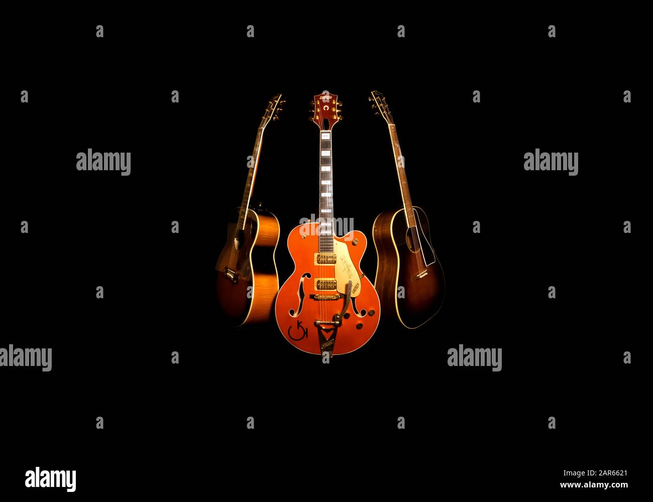 Die Legendäre Rock'n'Roll Gretsch Gitarre Stockfoto