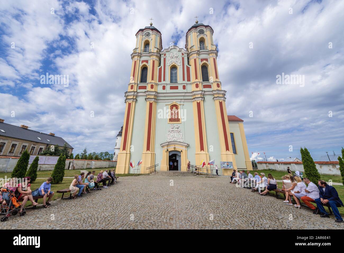 Mariä-Entschlafens-Basilika im ehemaligen Dominikanischen Kloster in der Stadt Sejny in der polnischen Wojewodschaft Podlaskie Stockfoto