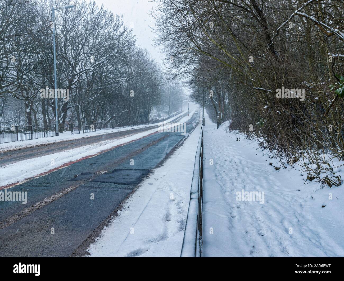 Schlechtes Wetter Auf Dem Land Stockfoto
