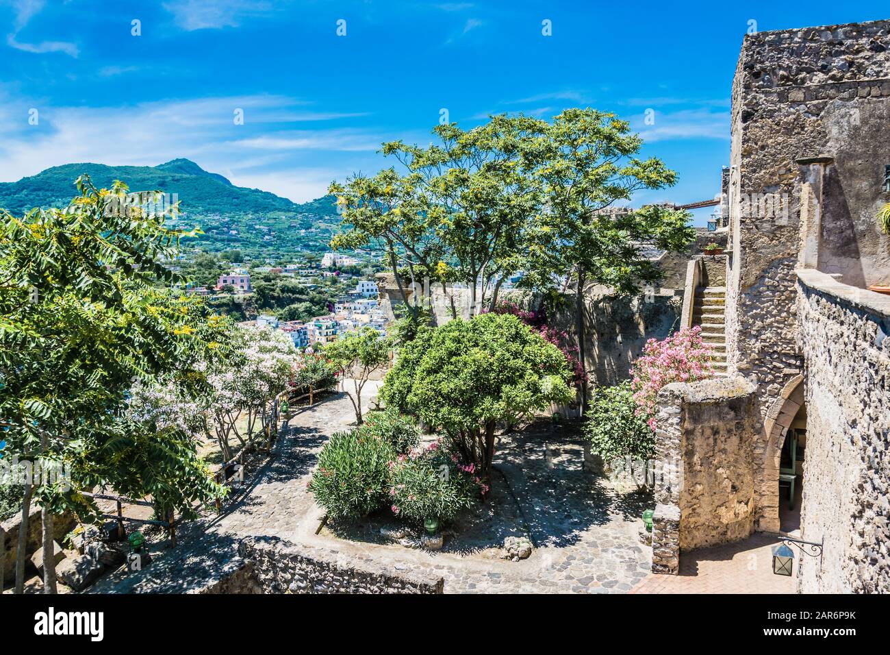 Schloss Aragonese auf der Insel Ischia, Italien Stockfoto