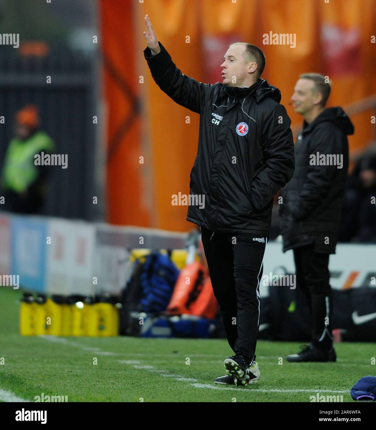 Canons Park, Großbritannien. Februar 2018. Christopher Hamilton von Barnsley Frauen während des Vierten Runden Matches des WomenÕs FA Cup zwischen Tottenham Hotspur Frauen und Barnsley Frauen im Hive Stadium in London, Großbritannien - 26. Januar 2020 Credit: Action Foto Sport/Alamy Live News Stockfoto