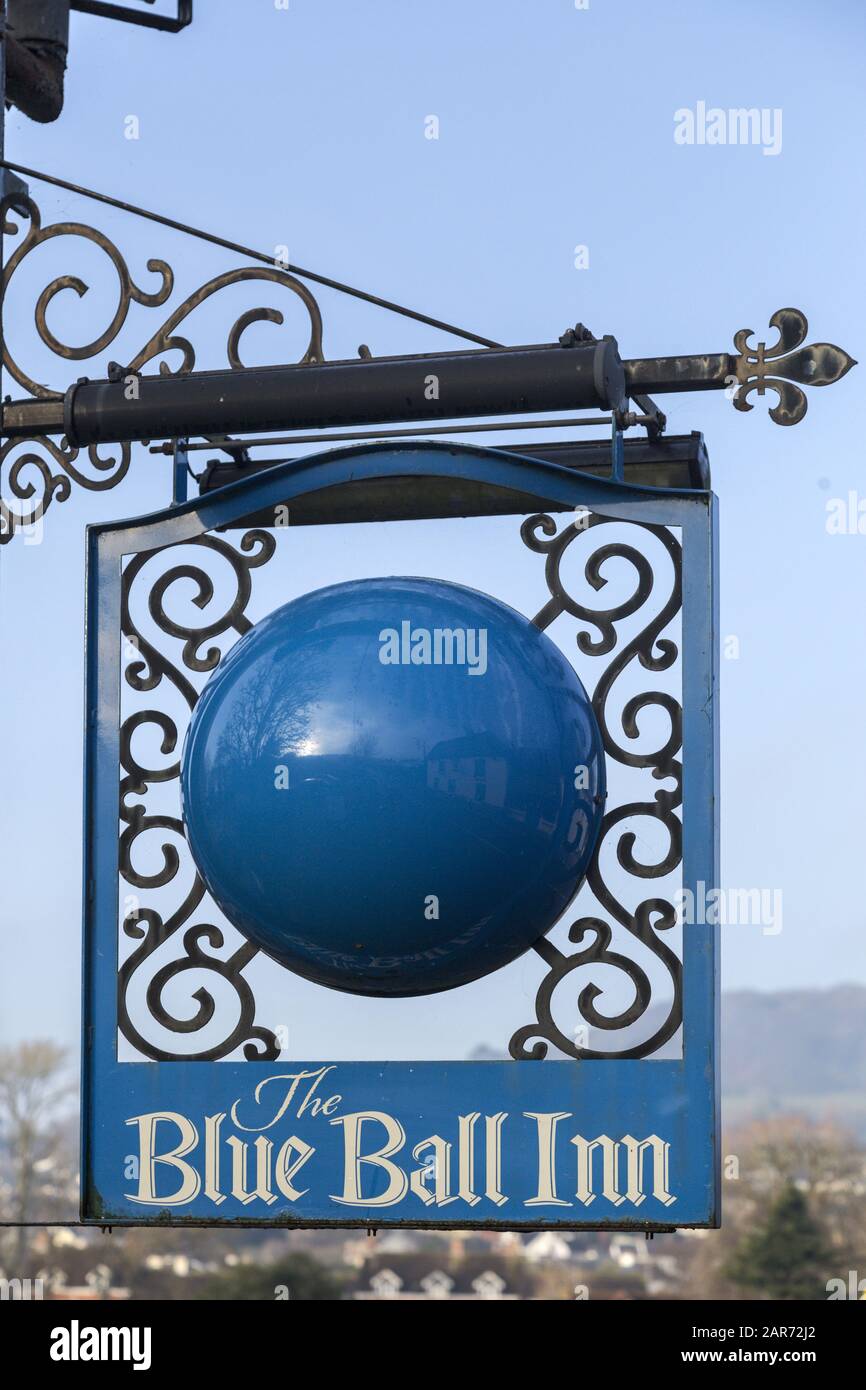 The Blue Ball Inn, Sidford, Pub in der Nähe von Sidmouth, Devon, Großbritannien, Teil der Tavernen von Punch Stockfoto